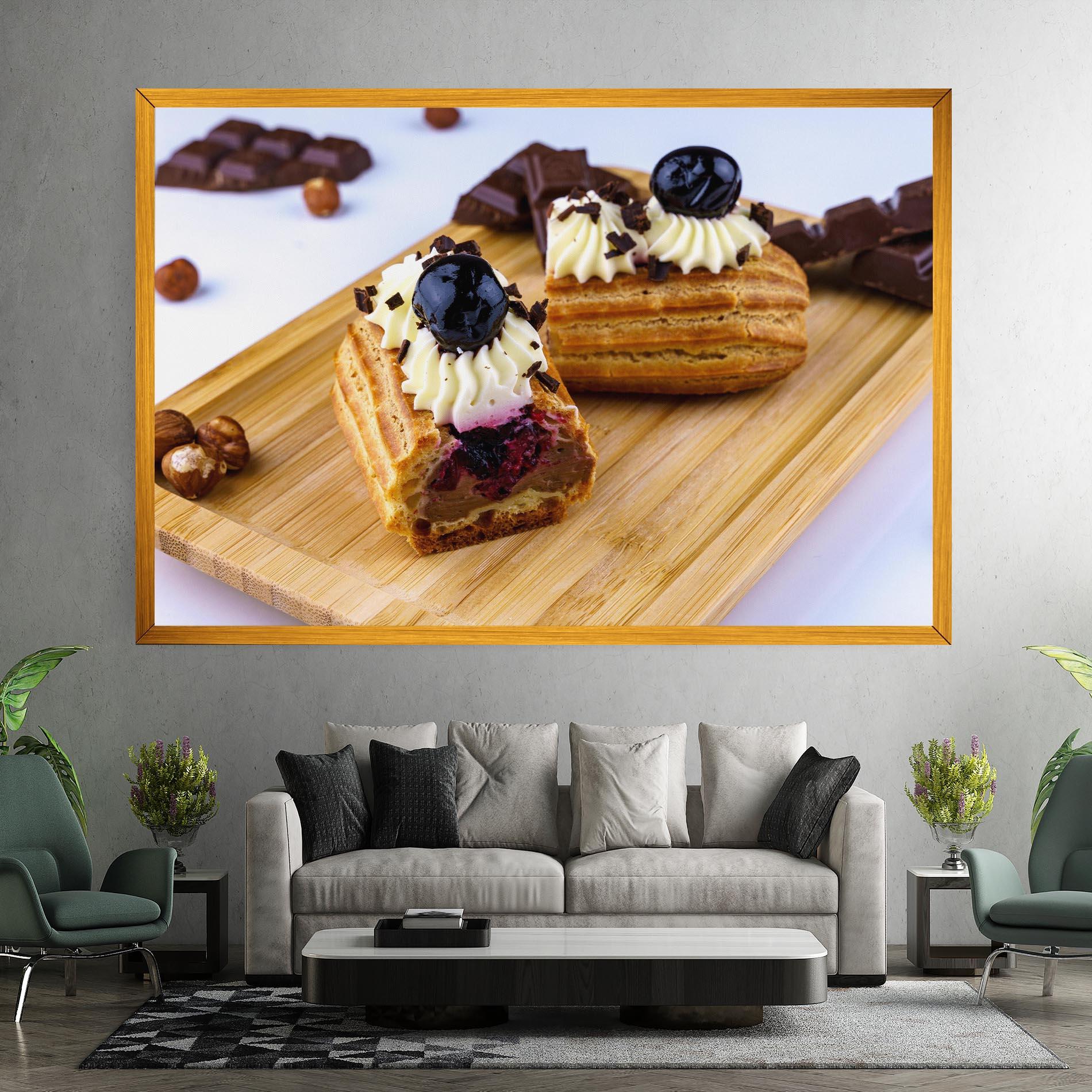 Tablou Canvas Blueberry Eclair mockup 7
