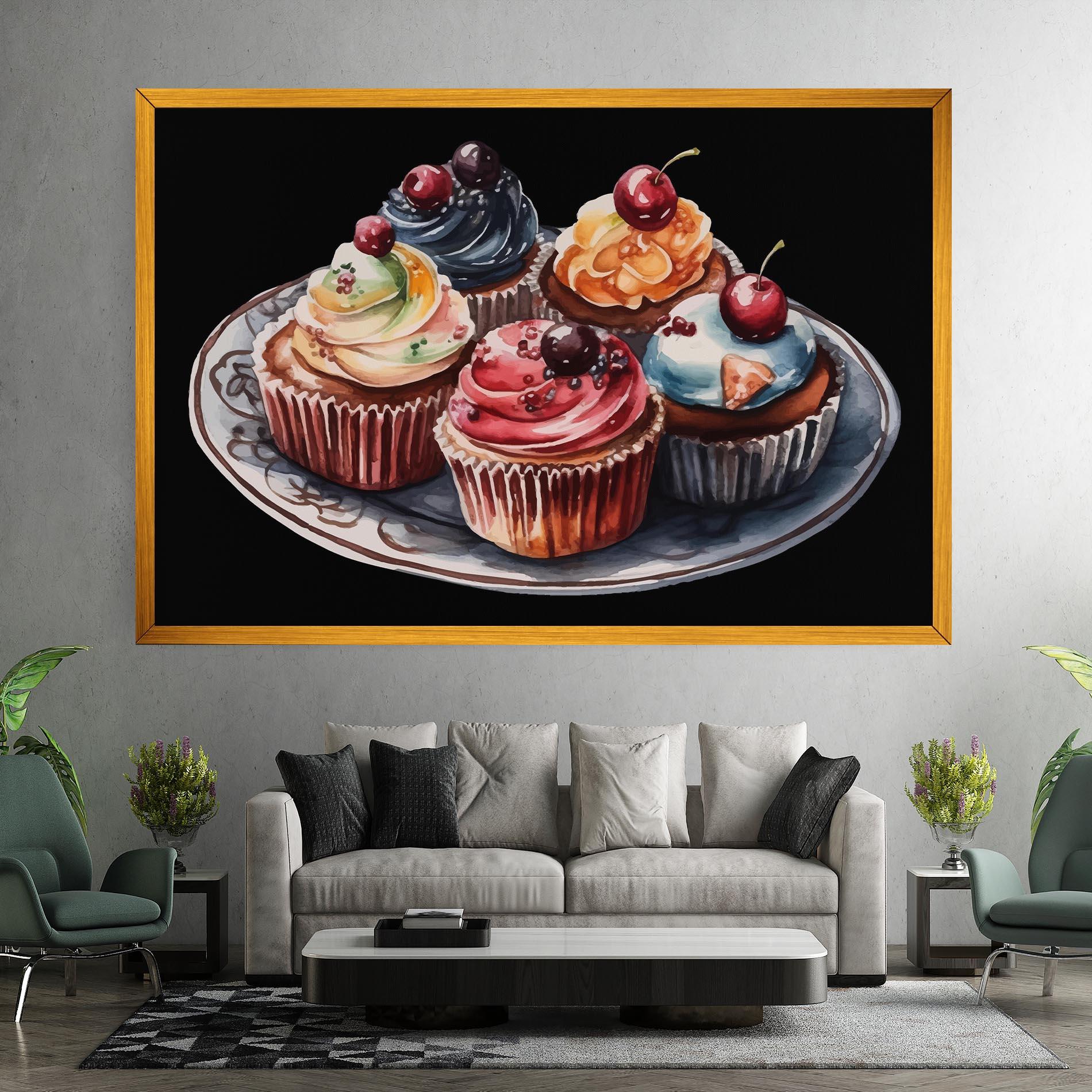 Tablou Canvas Colorful Muffins mockup 7