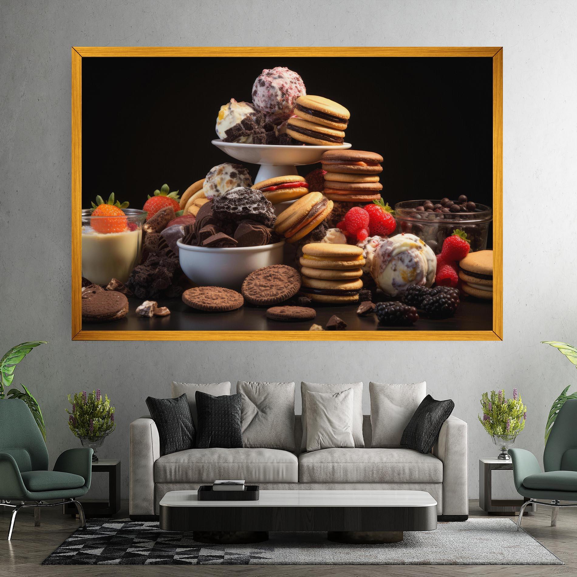 Tablou Canvas Ice Cream Cookies mockup 7