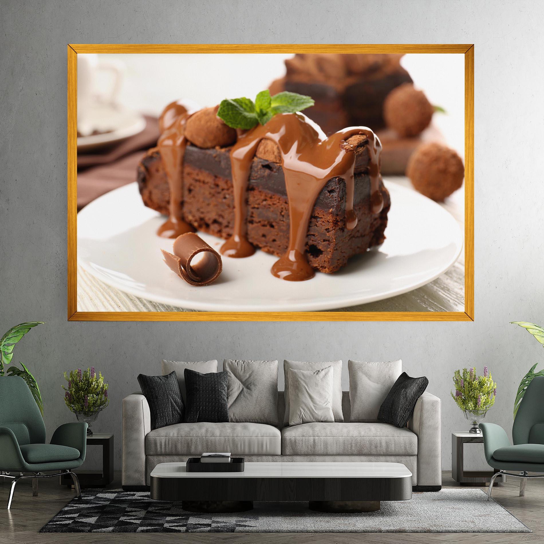 Tablou Canvas Mint Chocolate Cake mockup 7