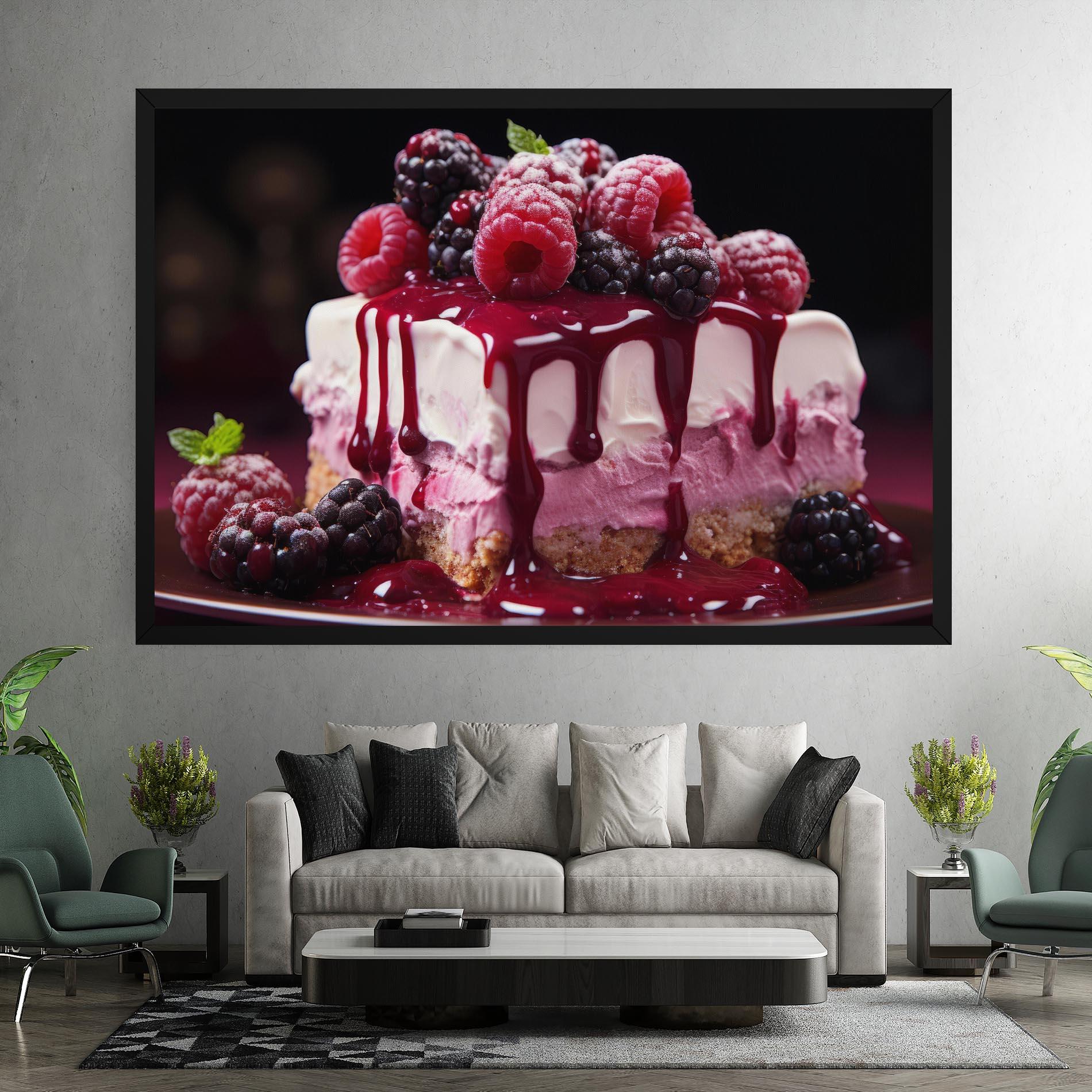 Tablou Canvas Berries Cream mockup 7