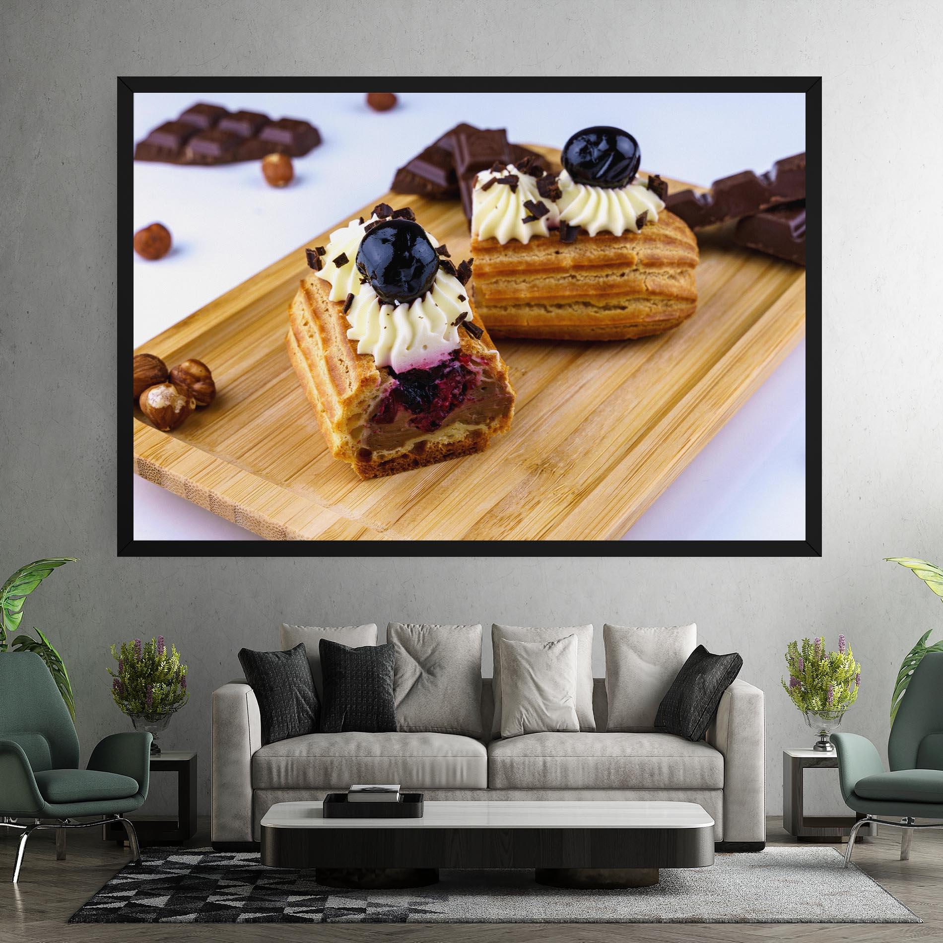 Tablou Canvas Blueberry Eclair mockup 7