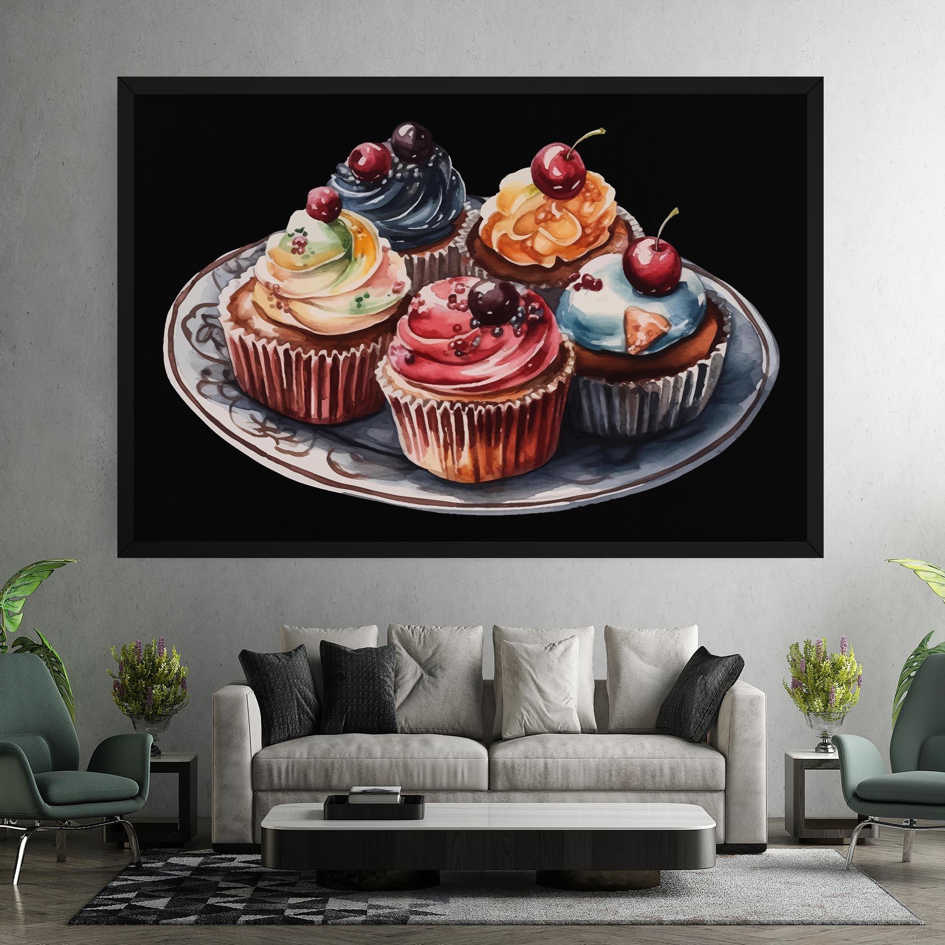 Tablou Canvas Colorful Muffins mockup 7