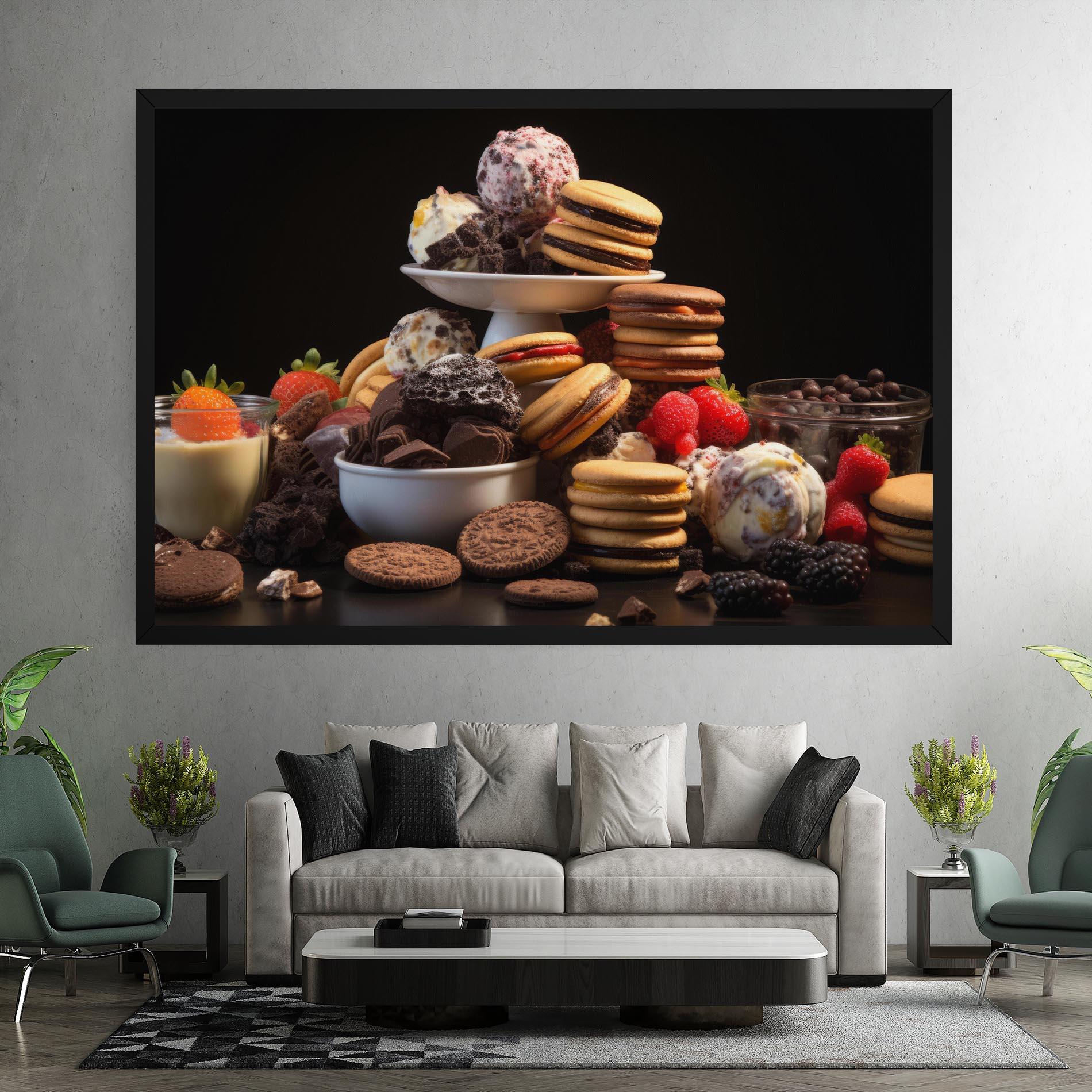 Tablou Canvas Ice Cream Cookies mockup 7