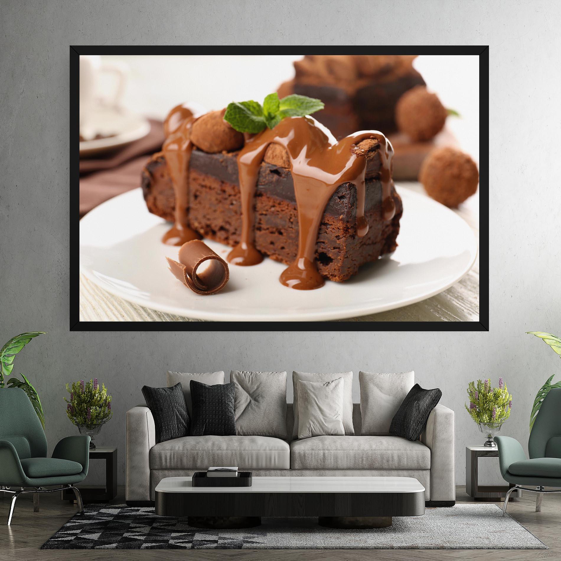 Tablou Canvas Mint Chocolate Cake mockup 7