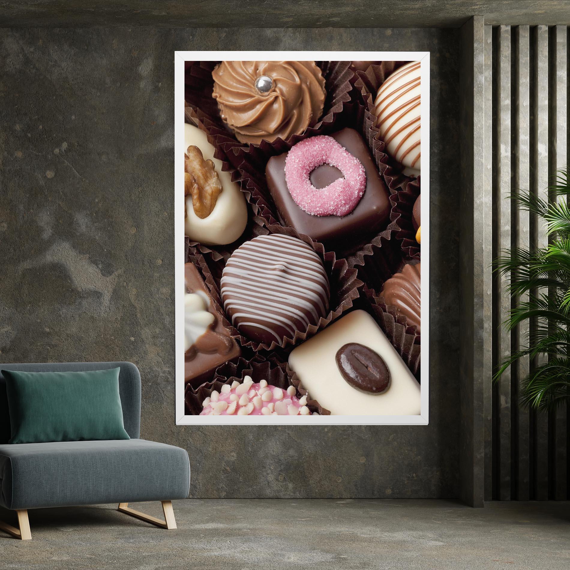 Tablou Canvas Chocolate Bonbons mockup 7