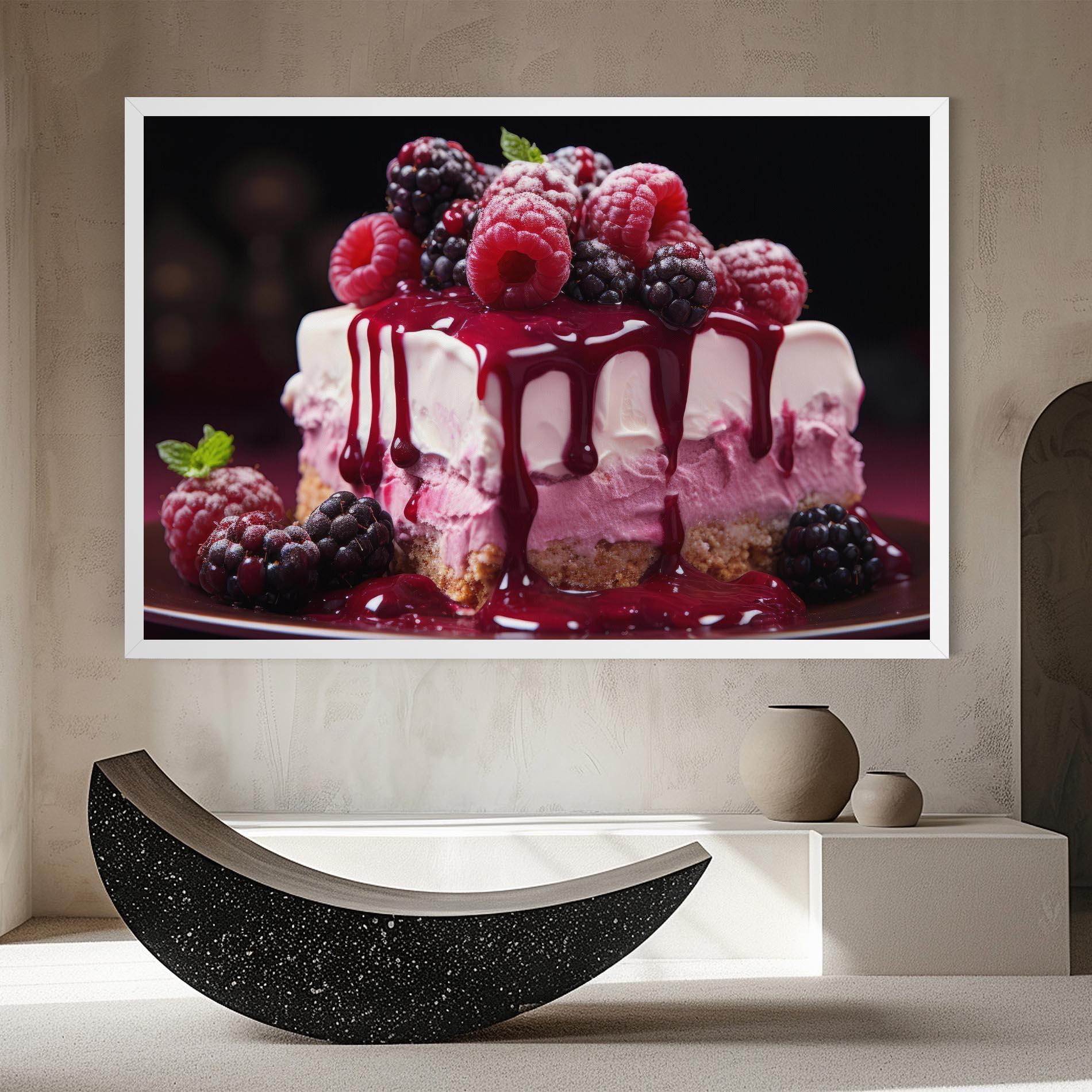 Tablou Canvas Berries Cream mockup 8