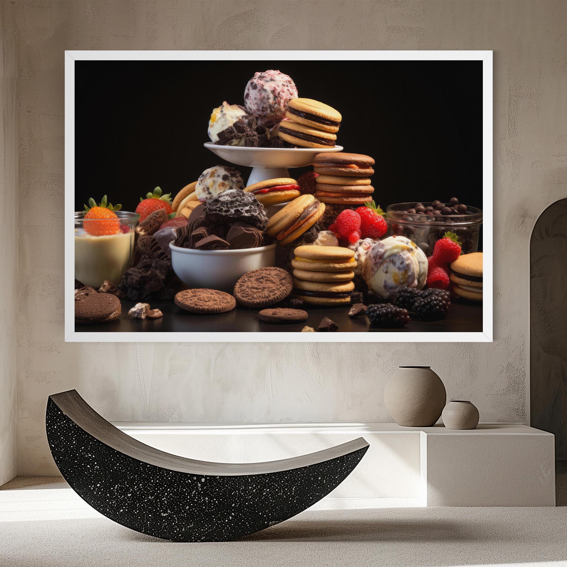 Tablou Canvas Ice Cream Cookies mockup 8