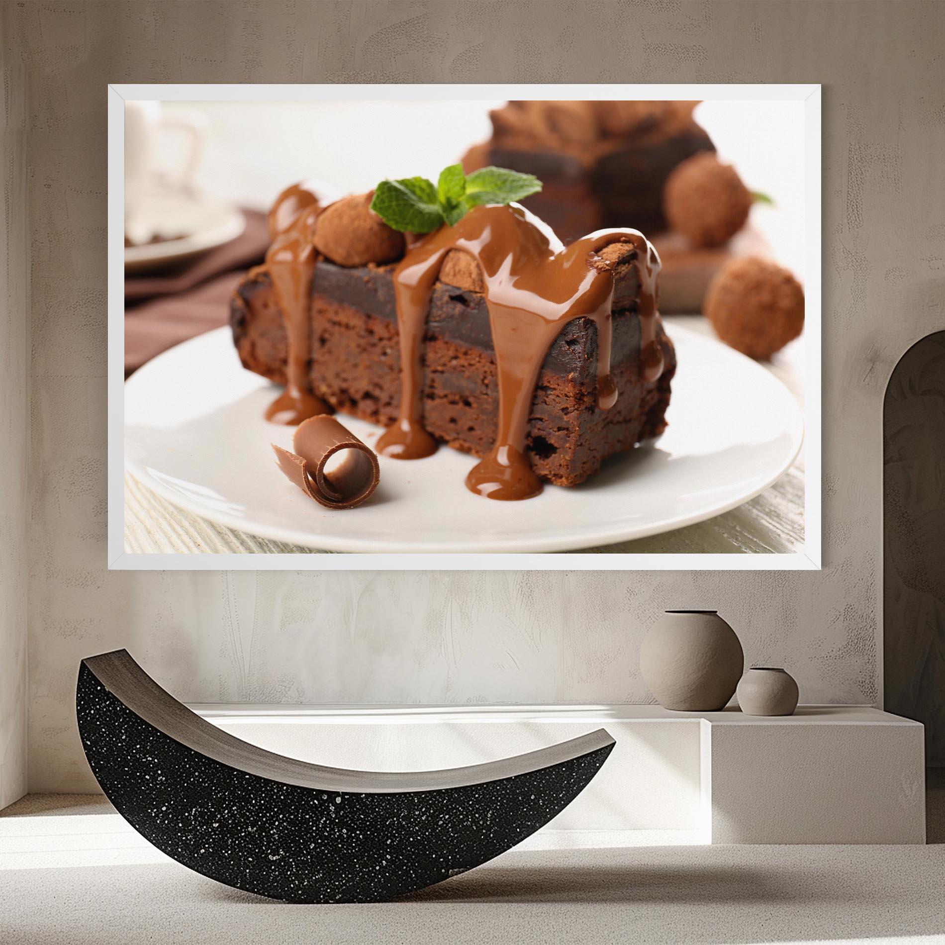 Tablou Canvas Mint Chocolate Cake mockup 8