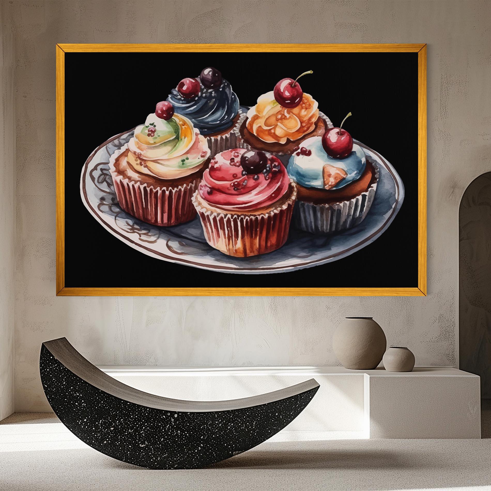 Tablou Canvas Colorful Muffins mockup 8