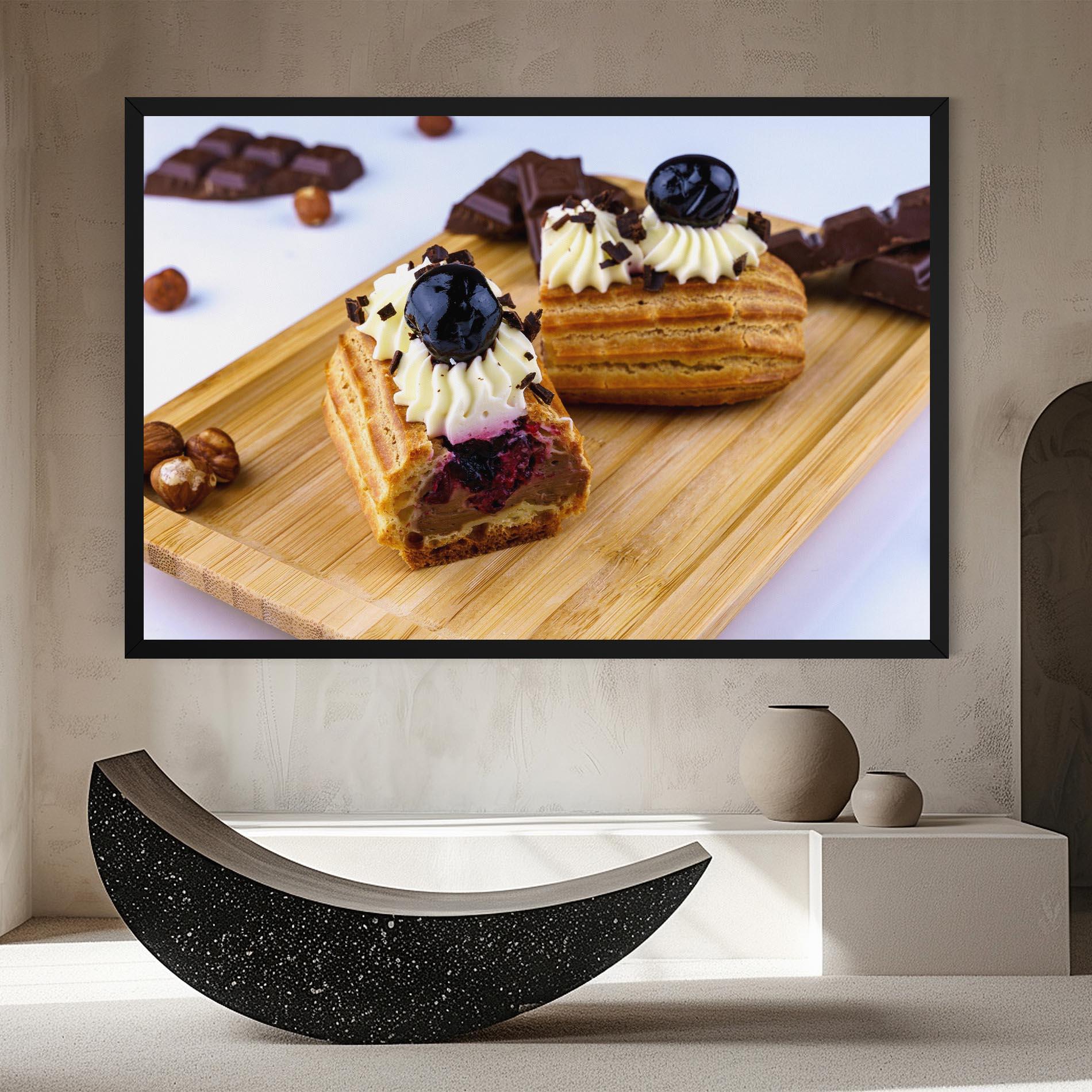 Tablou Canvas Blueberry Eclair mockup 8