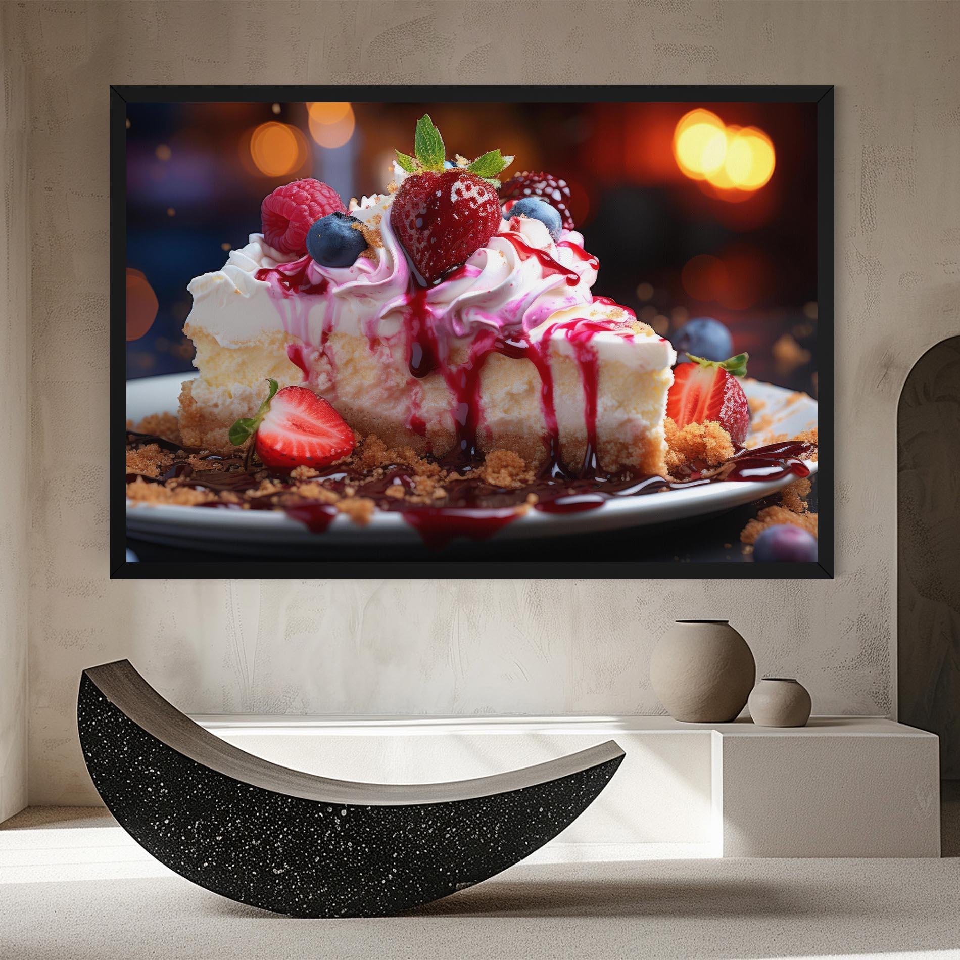 Tablou Canvas Cheesecake Berries mockup 8