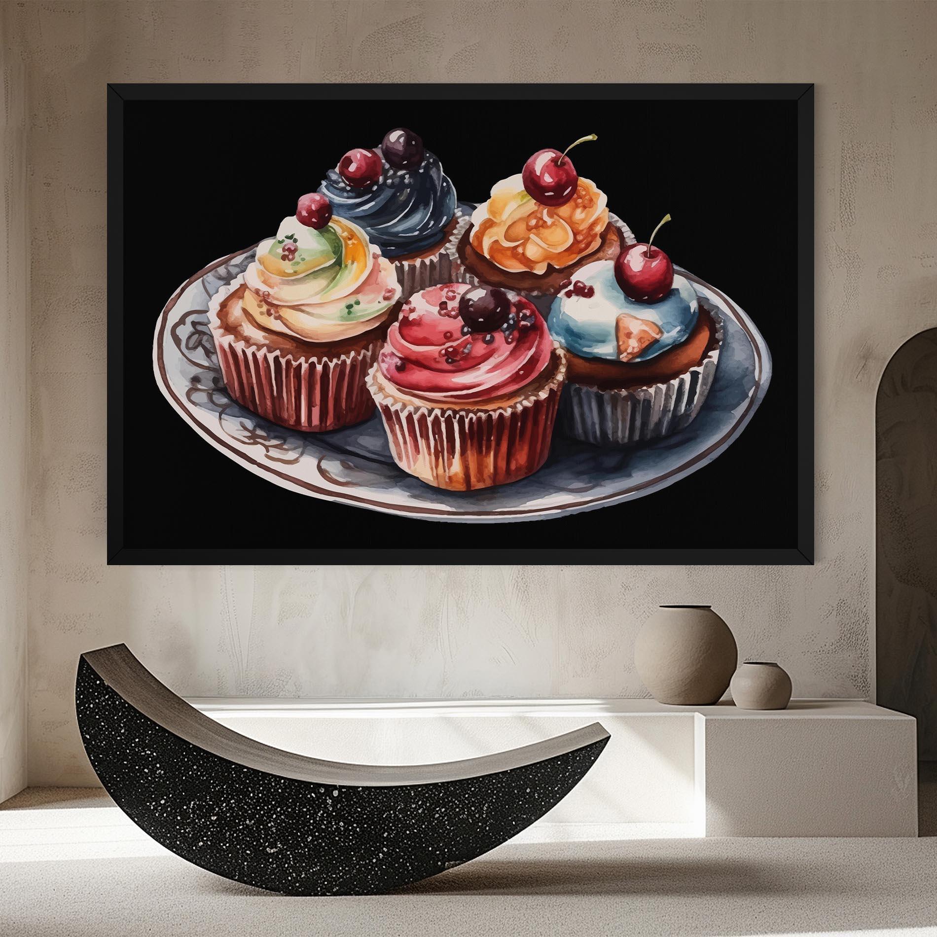 Tablou Canvas Colorful Muffins mockup 8