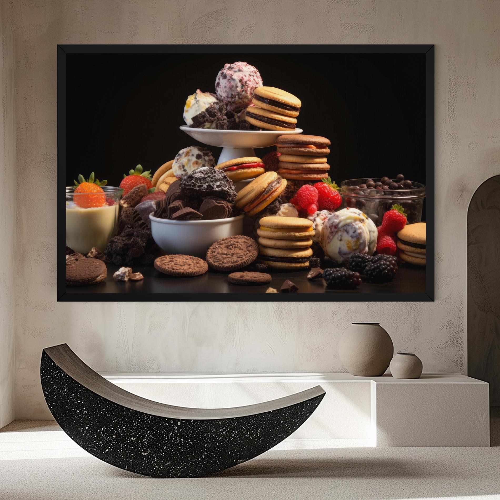 Tablou Canvas Ice Cream Cookies mockup 8