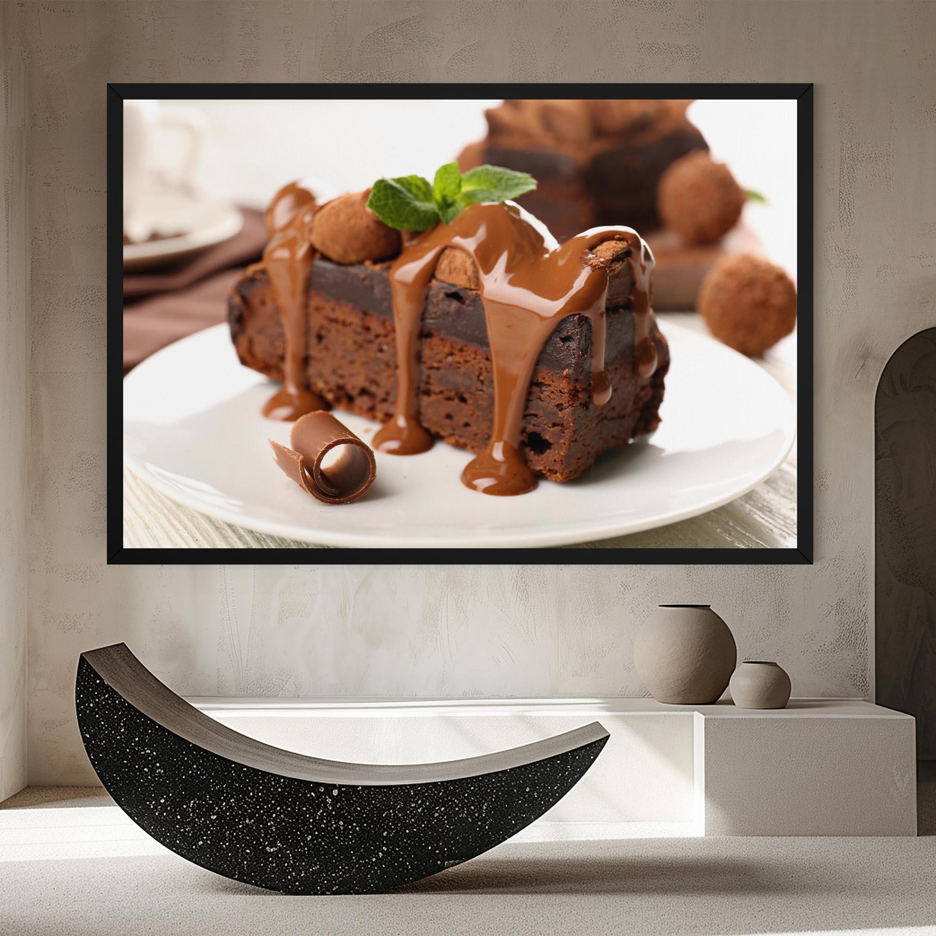 Tablou Canvas Mint Chocolate Cake mockup 8