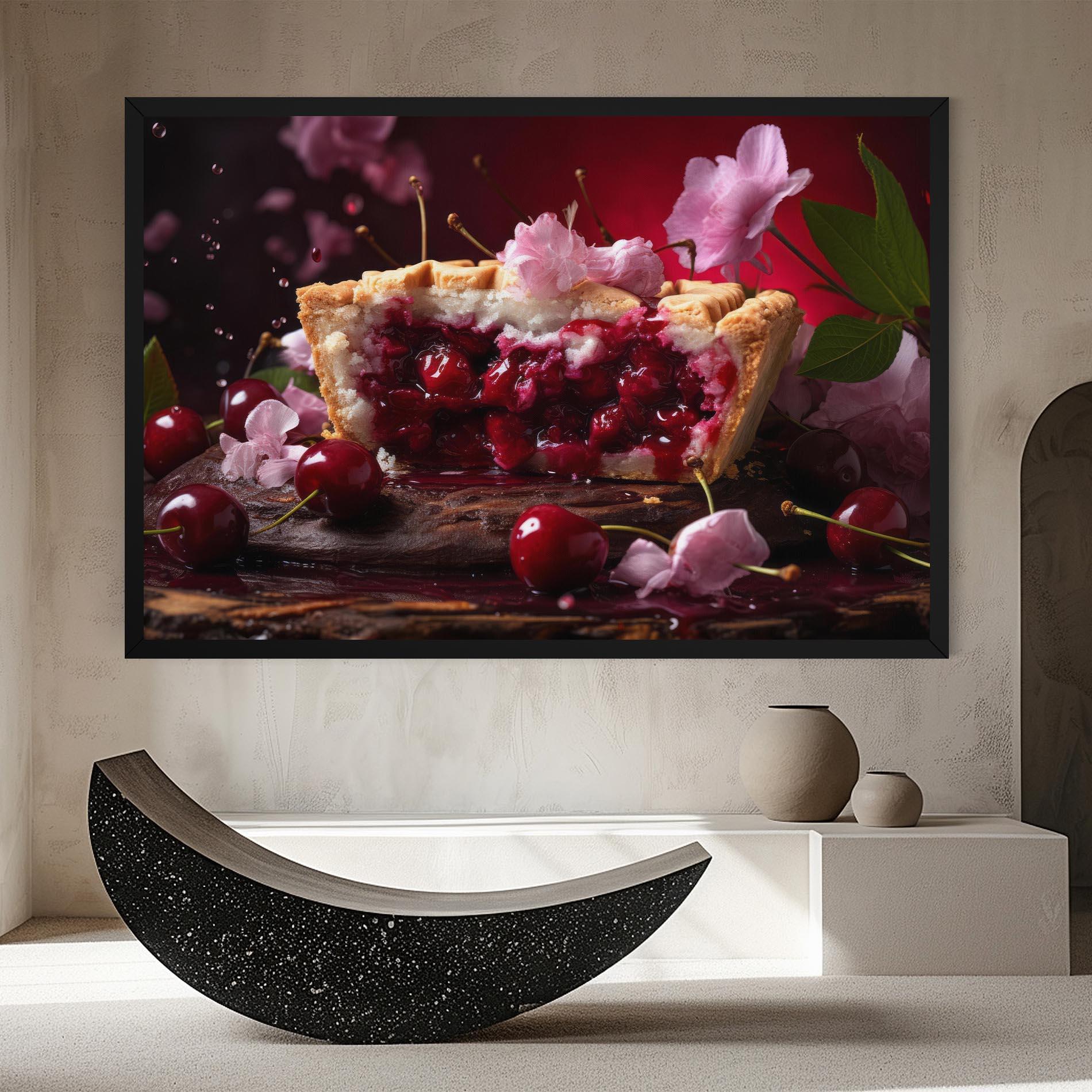 Tablou Canvas Wooden Table Cherries mockup 8