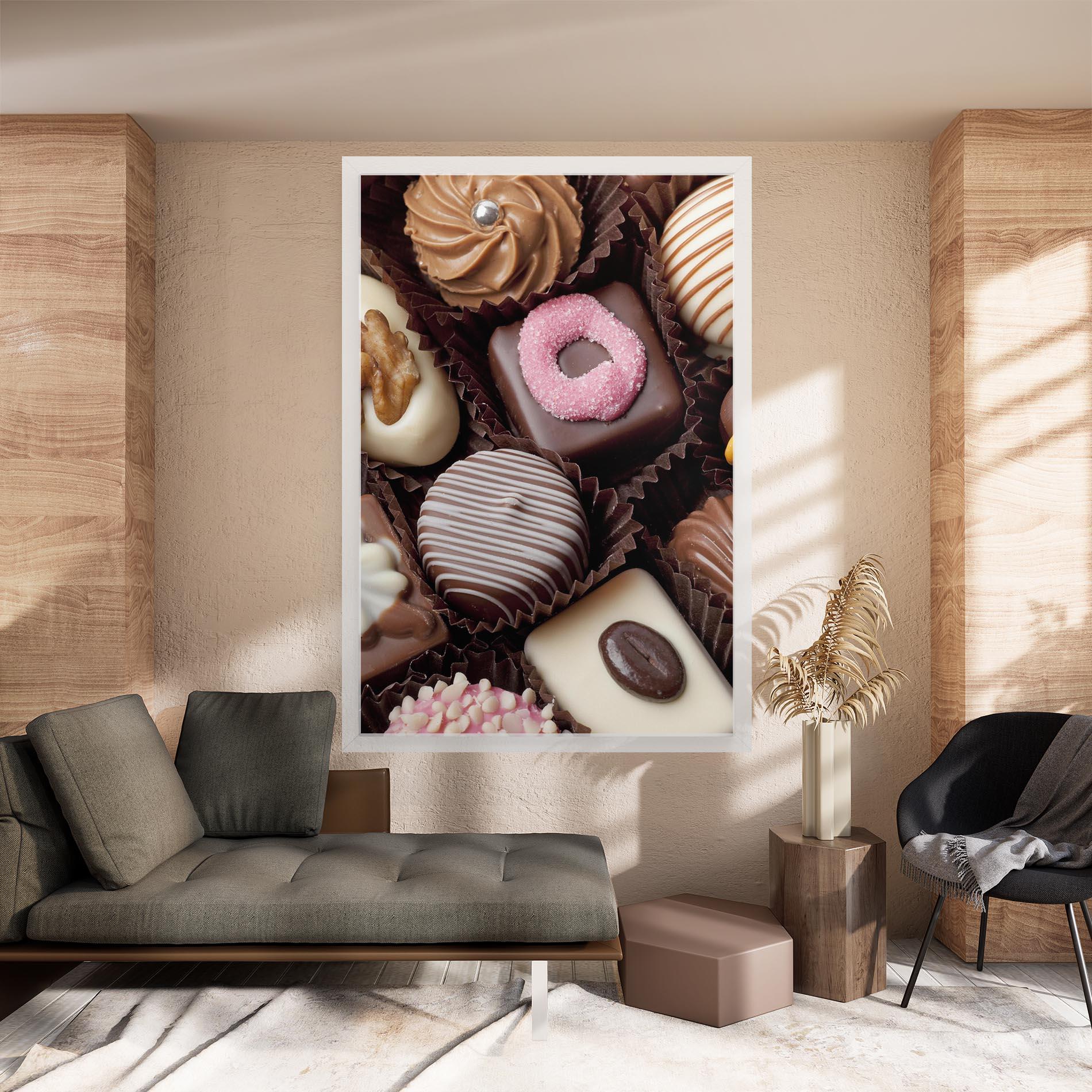 Tablou Canvas Chocolate Bonbons mockup 8