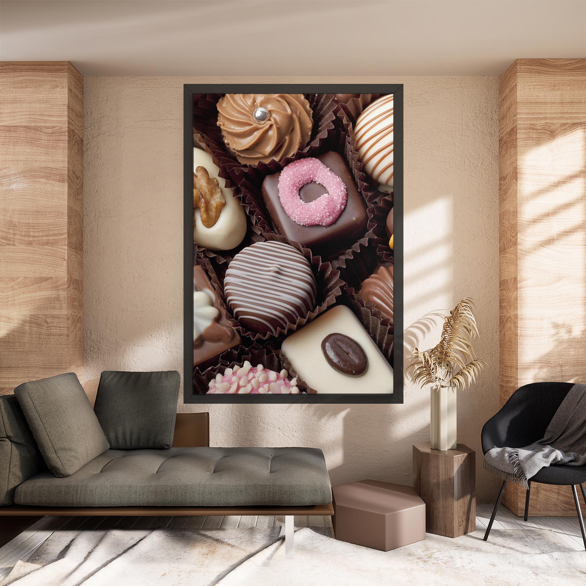 Tablou Canvas Chocolate Bonbons mockup 8