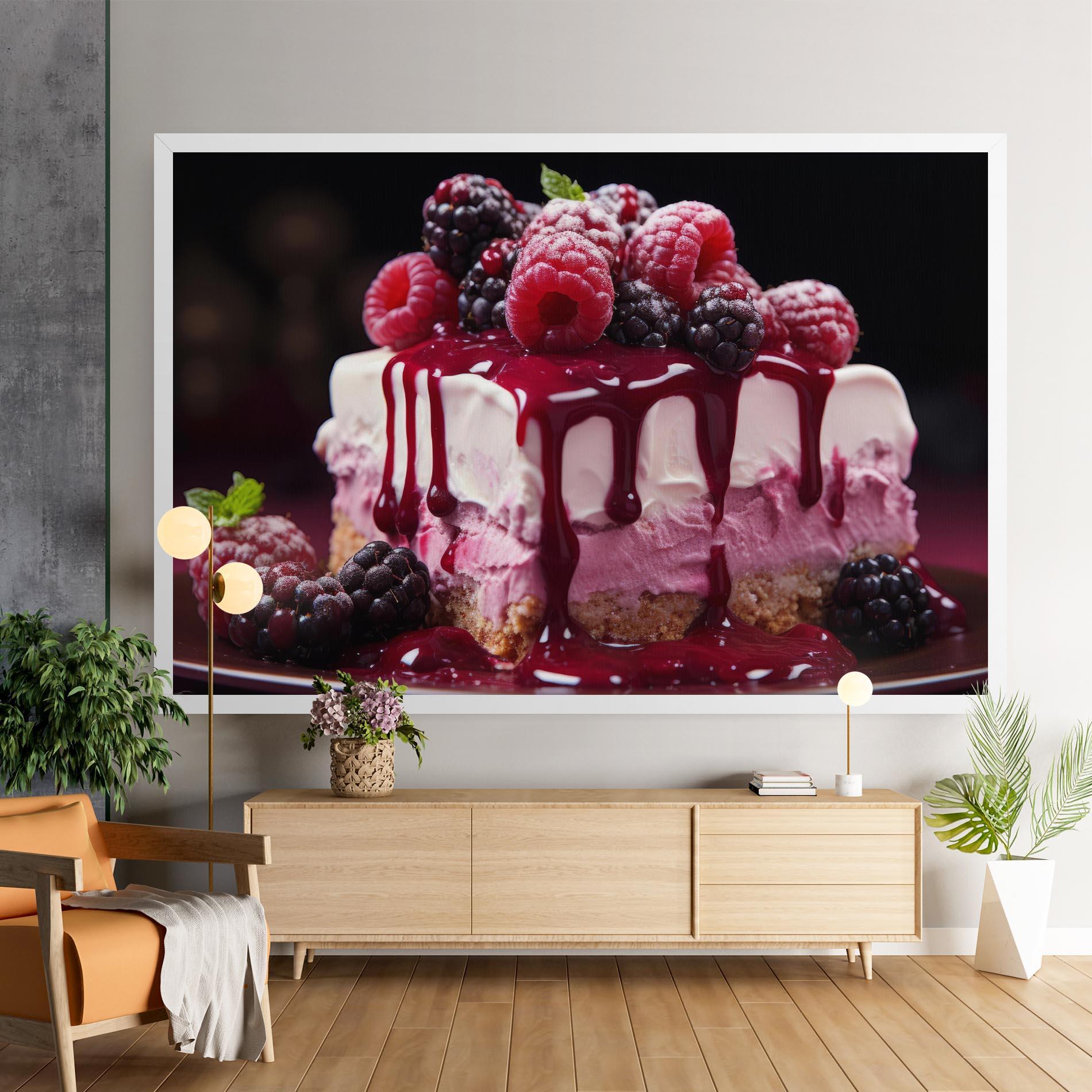 Tablou Canvas Berries Cream mockup 9