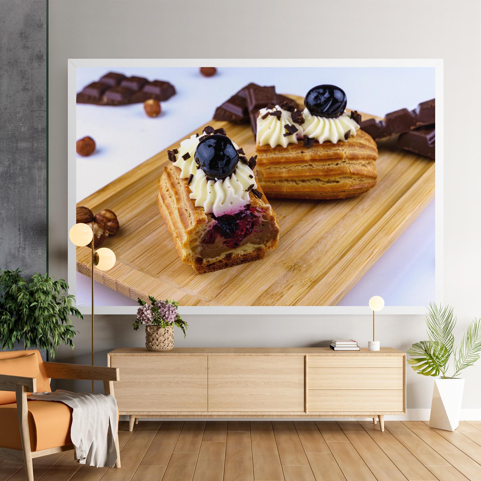 Tablou Canvas Blueberry Eclair mockup 9