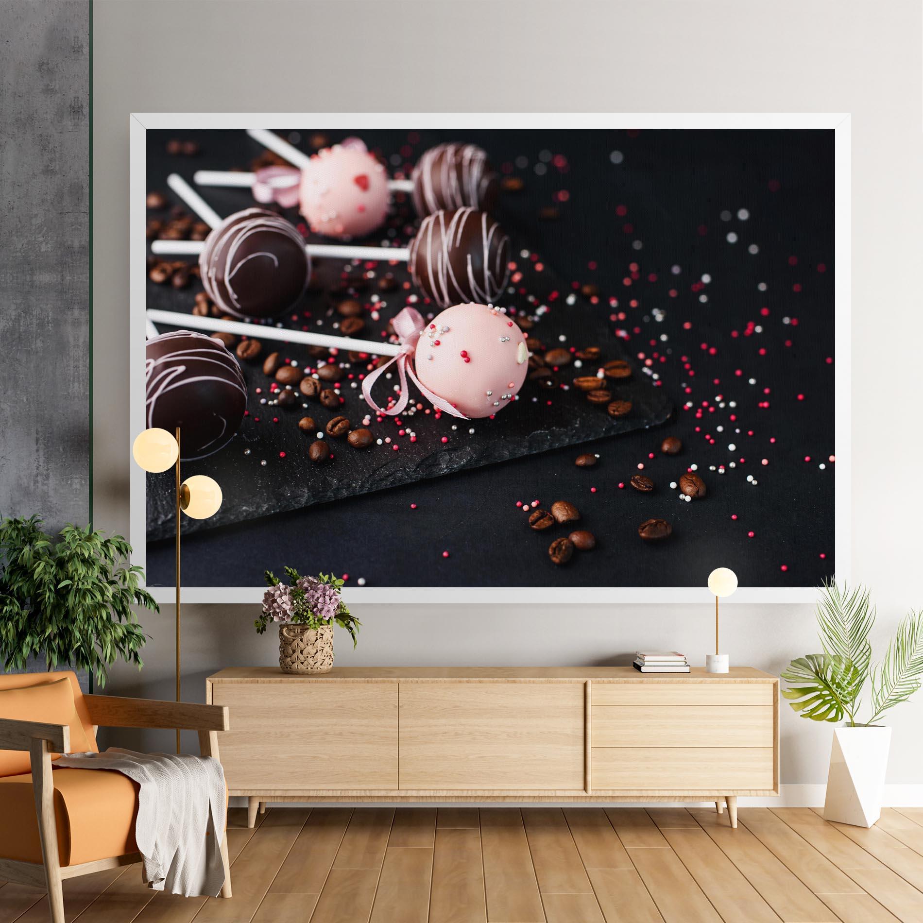 Tablou Canvas Chocolate Dessert mockup 9