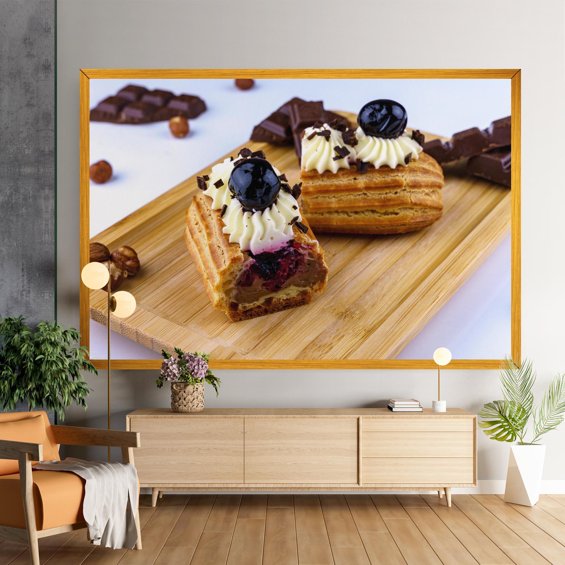 Tablou Canvas Blueberry Eclair mockup 9
