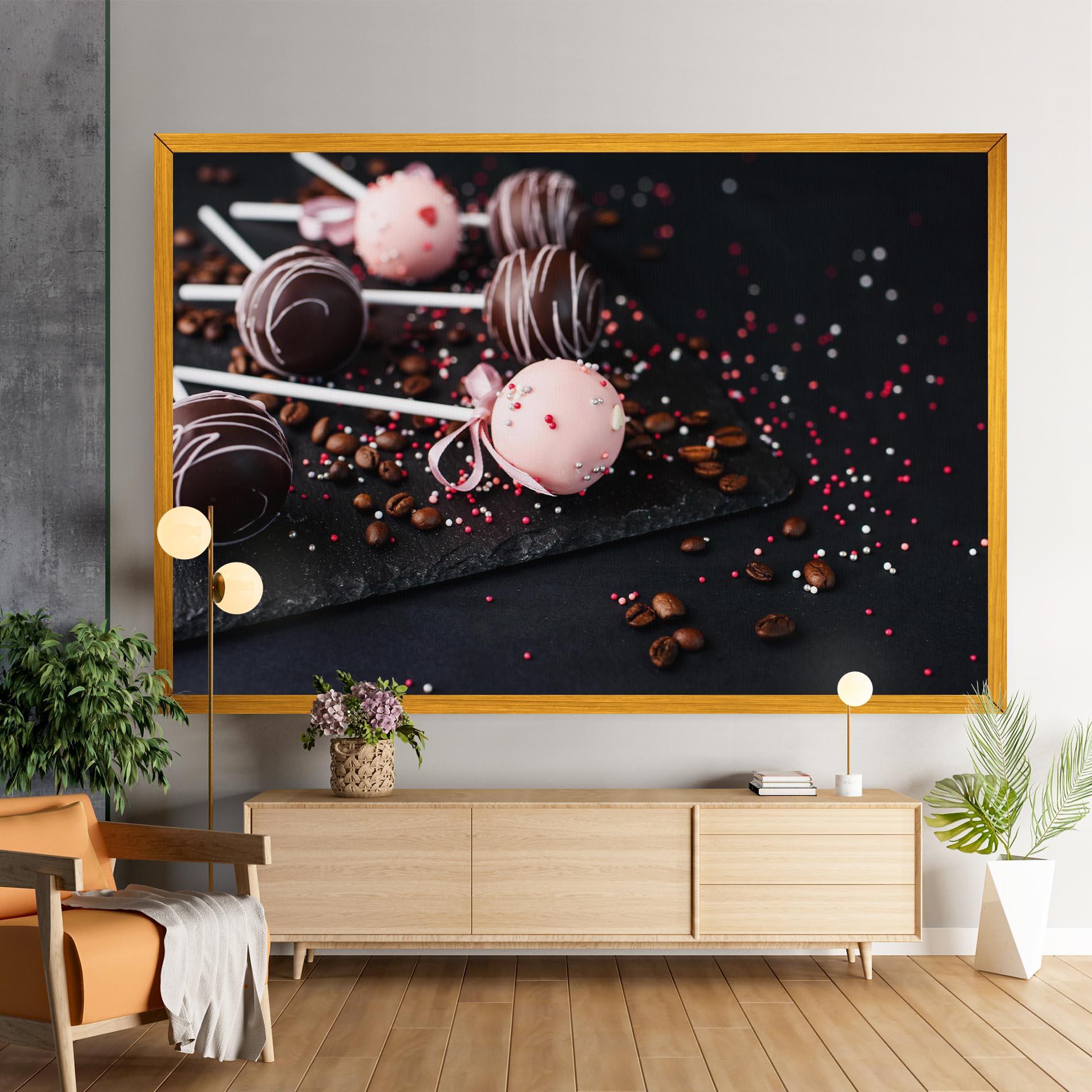 Tablou Canvas Chocolate Dessert mockup 9