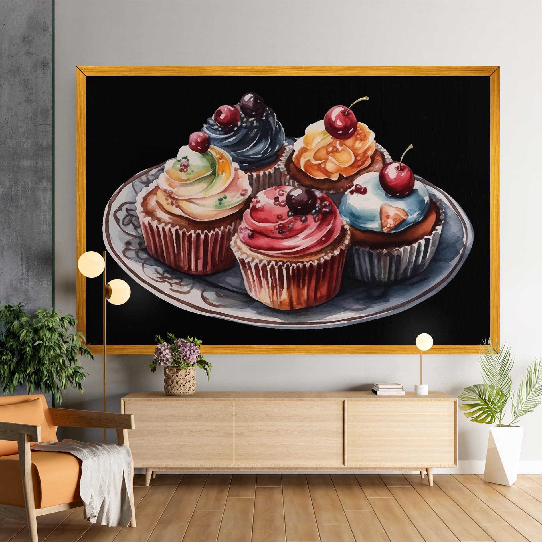Tablou Canvas Colorful Muffins mockup 9