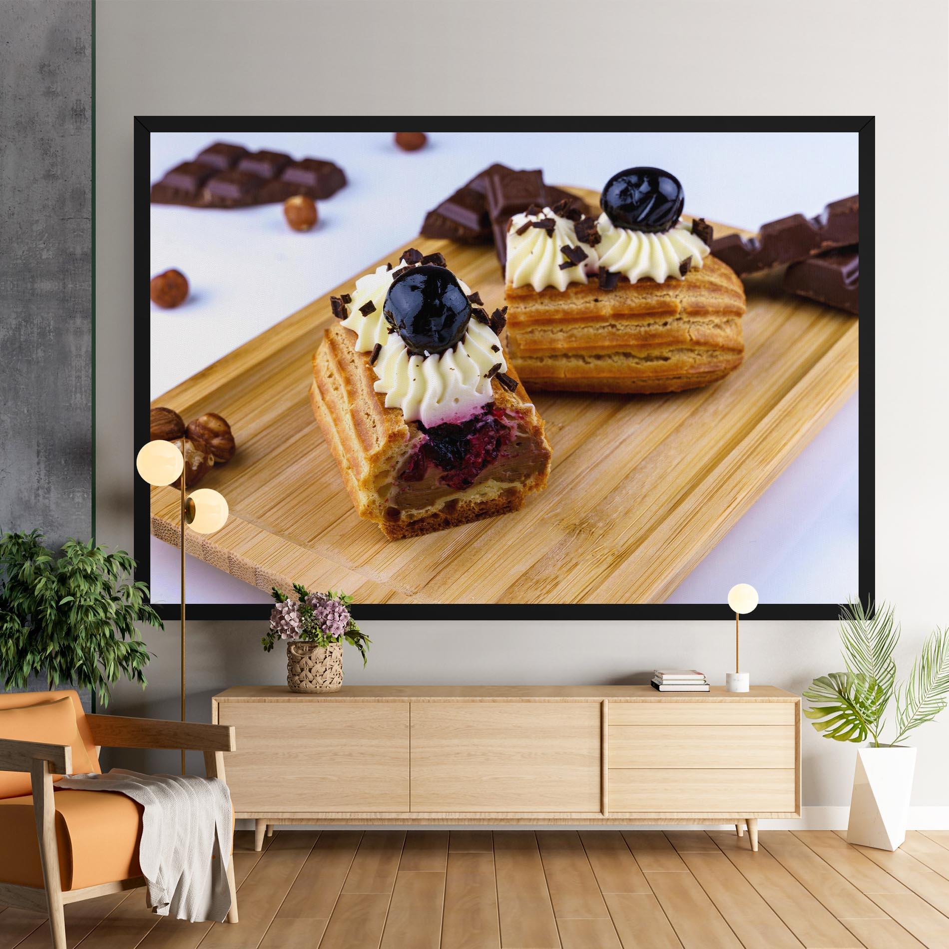 Tablou Canvas Blueberry Eclair mockup 9