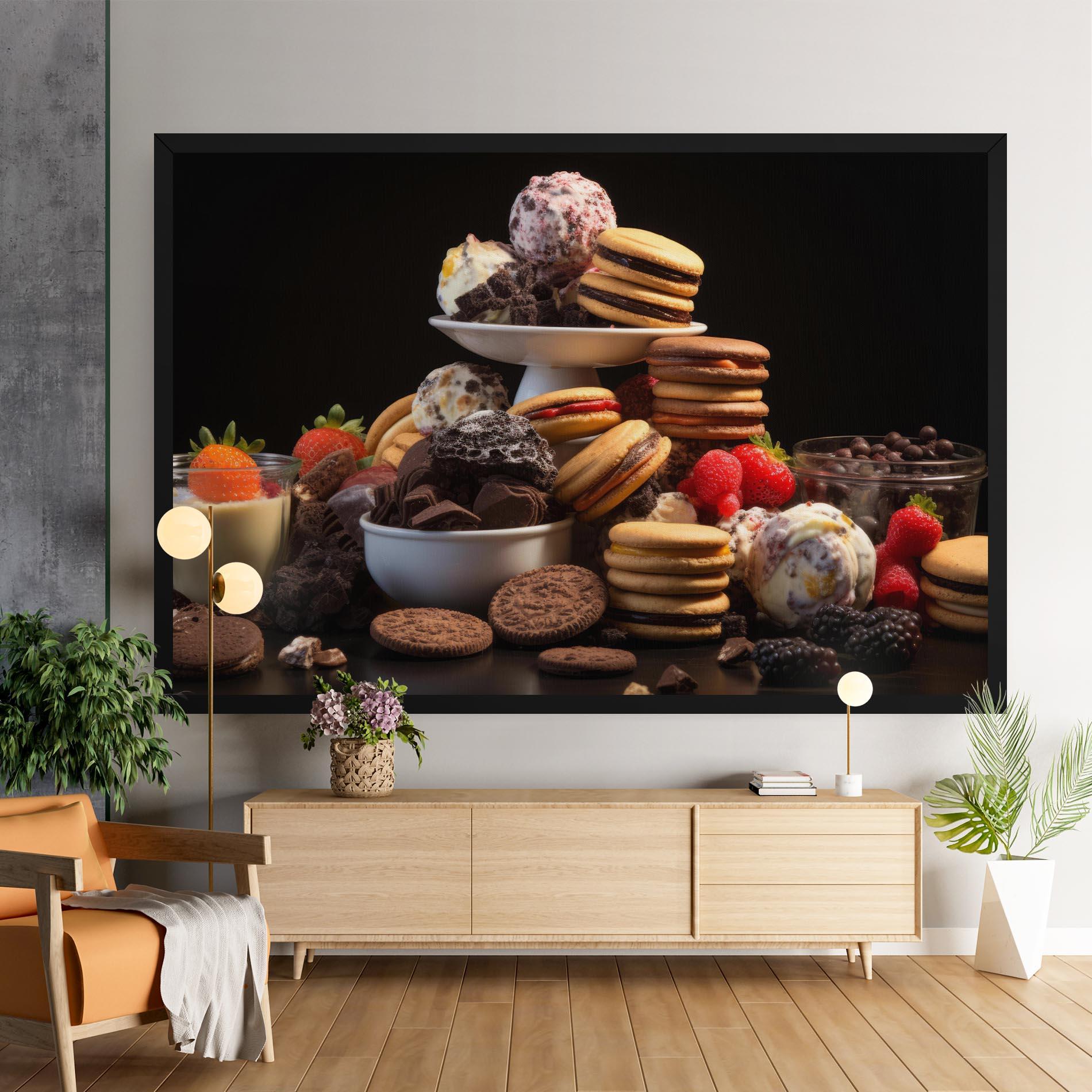 Tablou Canvas Ice Cream Cookies mockup 9