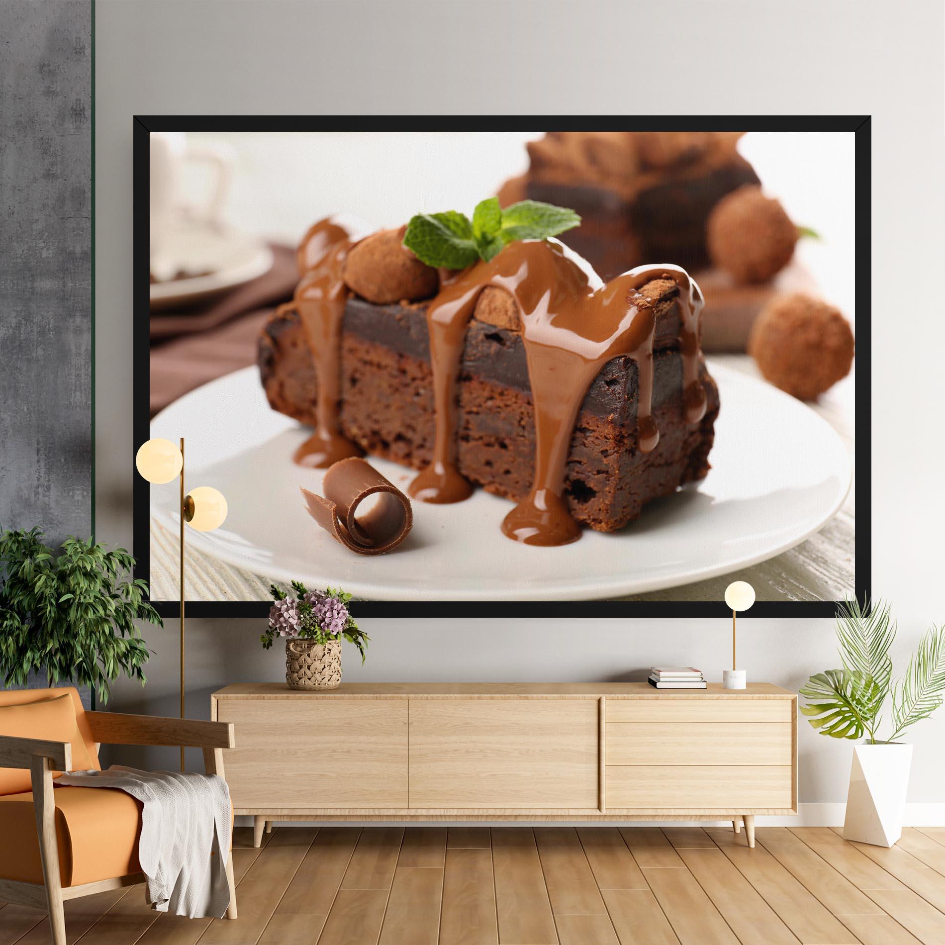 Tablou Canvas Mint Chocolate Cake mockup 9