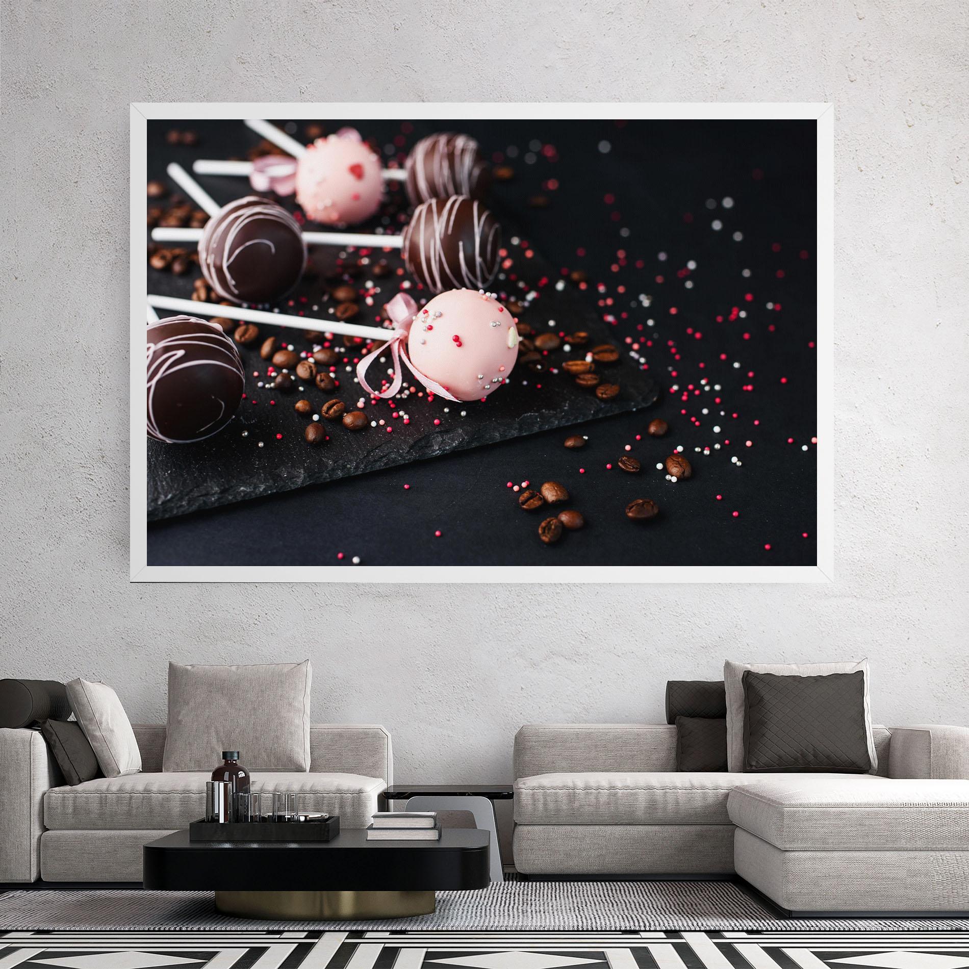 Tablou Canvas Chocolate Dessert mockup 2