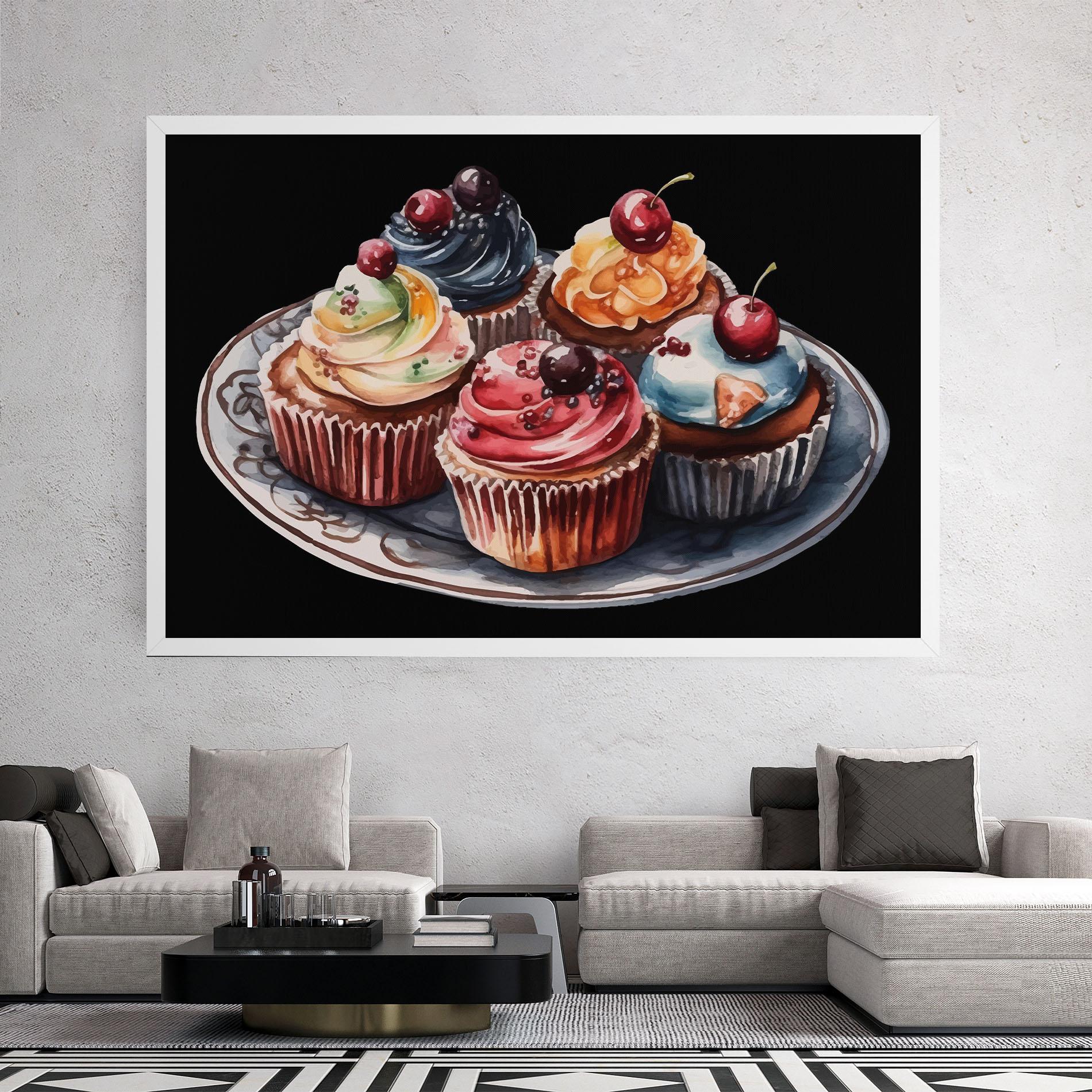 Tablou Canvas Colorful Muffins mockup 2