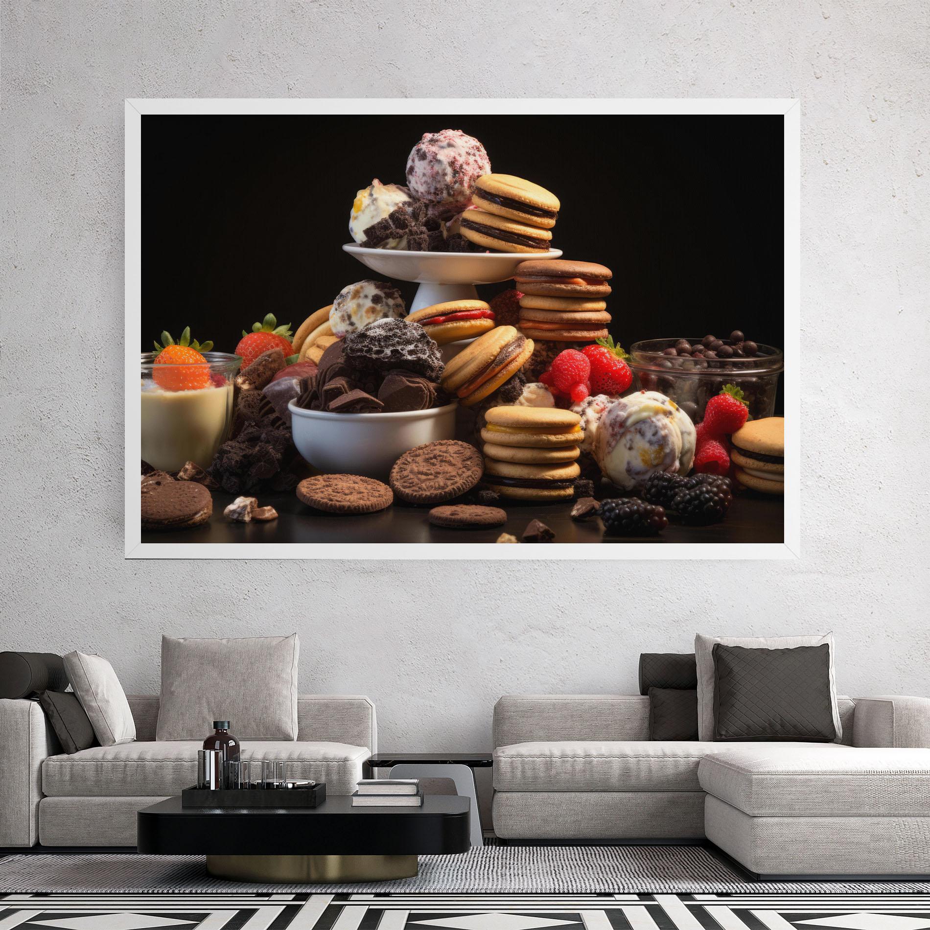 Tablou Canvas Ice Cream Cookies mockup 2
