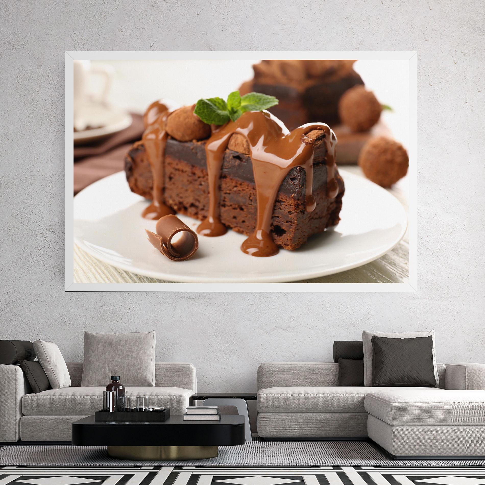 Tablou Canvas Mint Chocolate Cake mockup 2