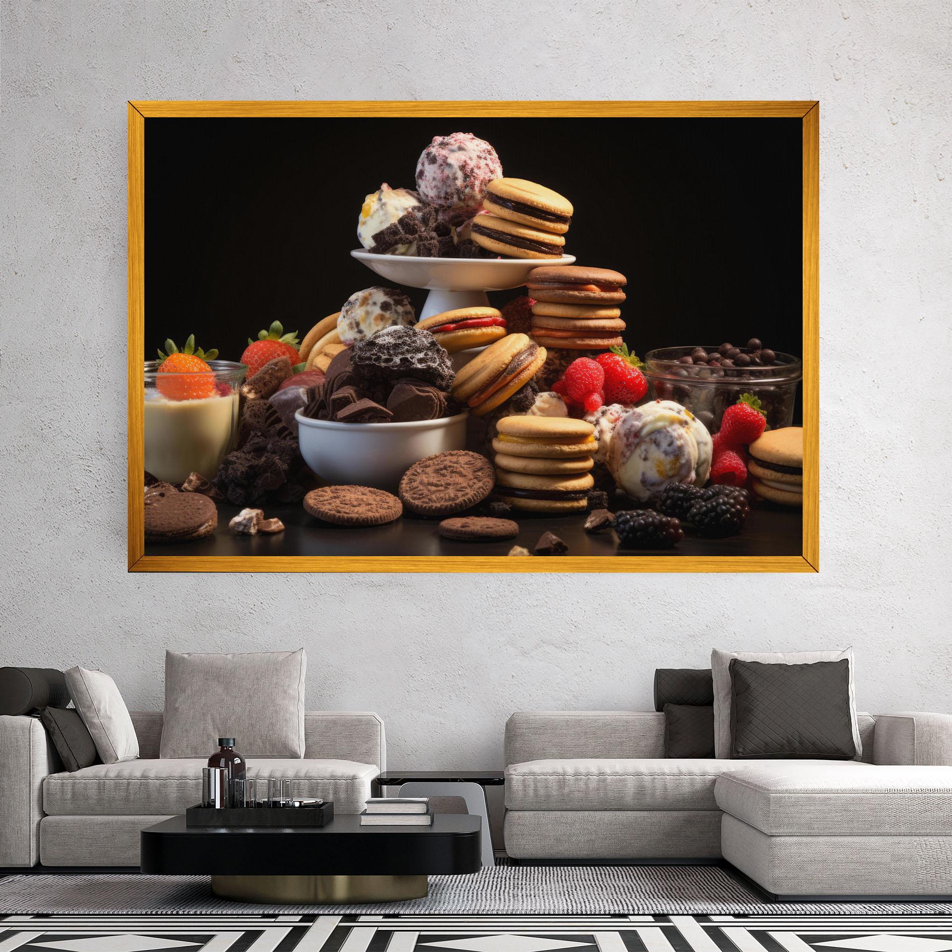 Tablou Canvas Ice Cream Cookies mockup 2