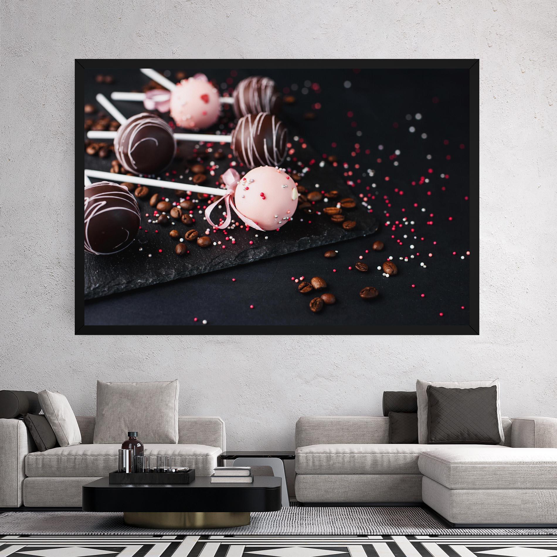 Tablou Canvas Chocolate Dessert mockup 2