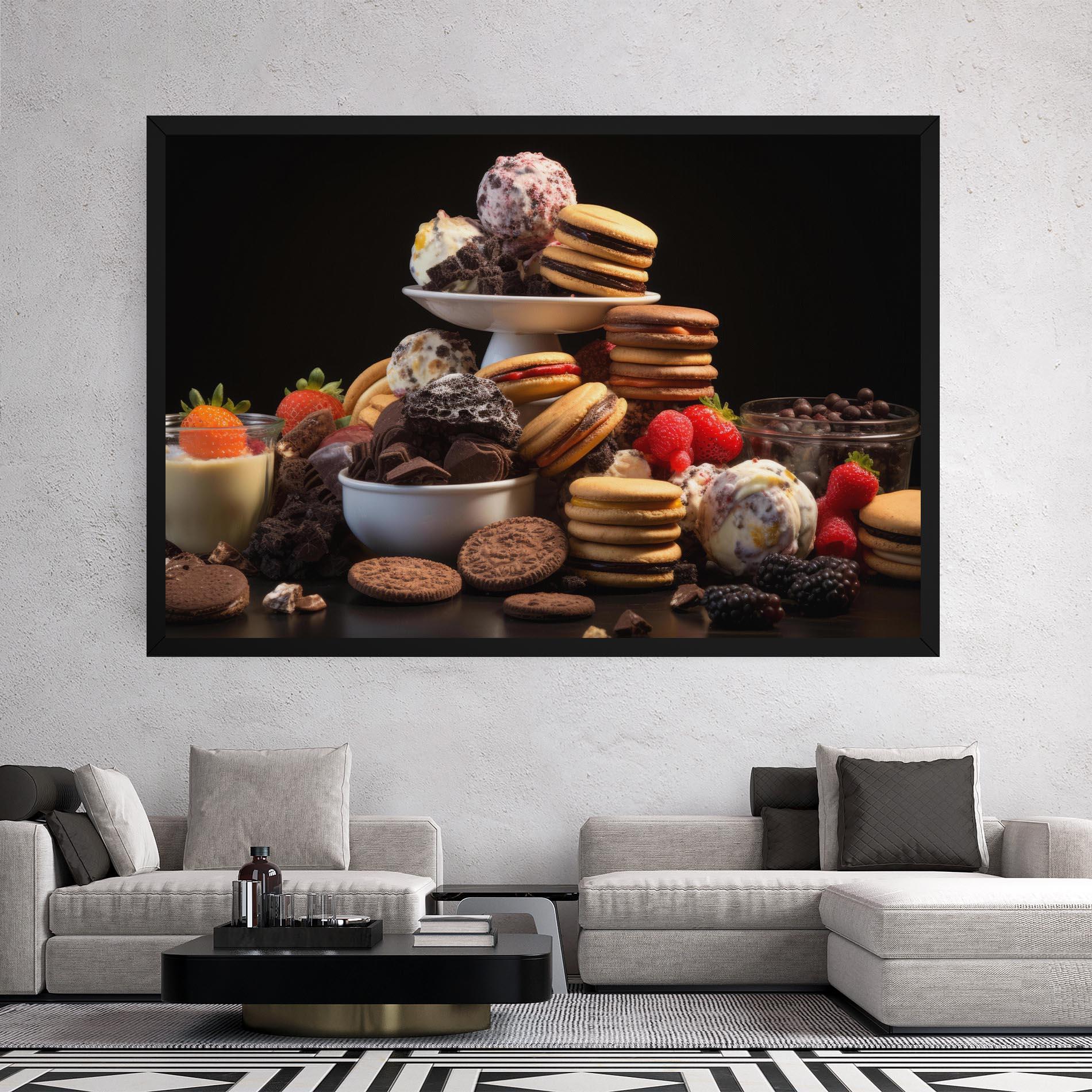 Tablou Canvas Ice Cream Cookies mockup 2