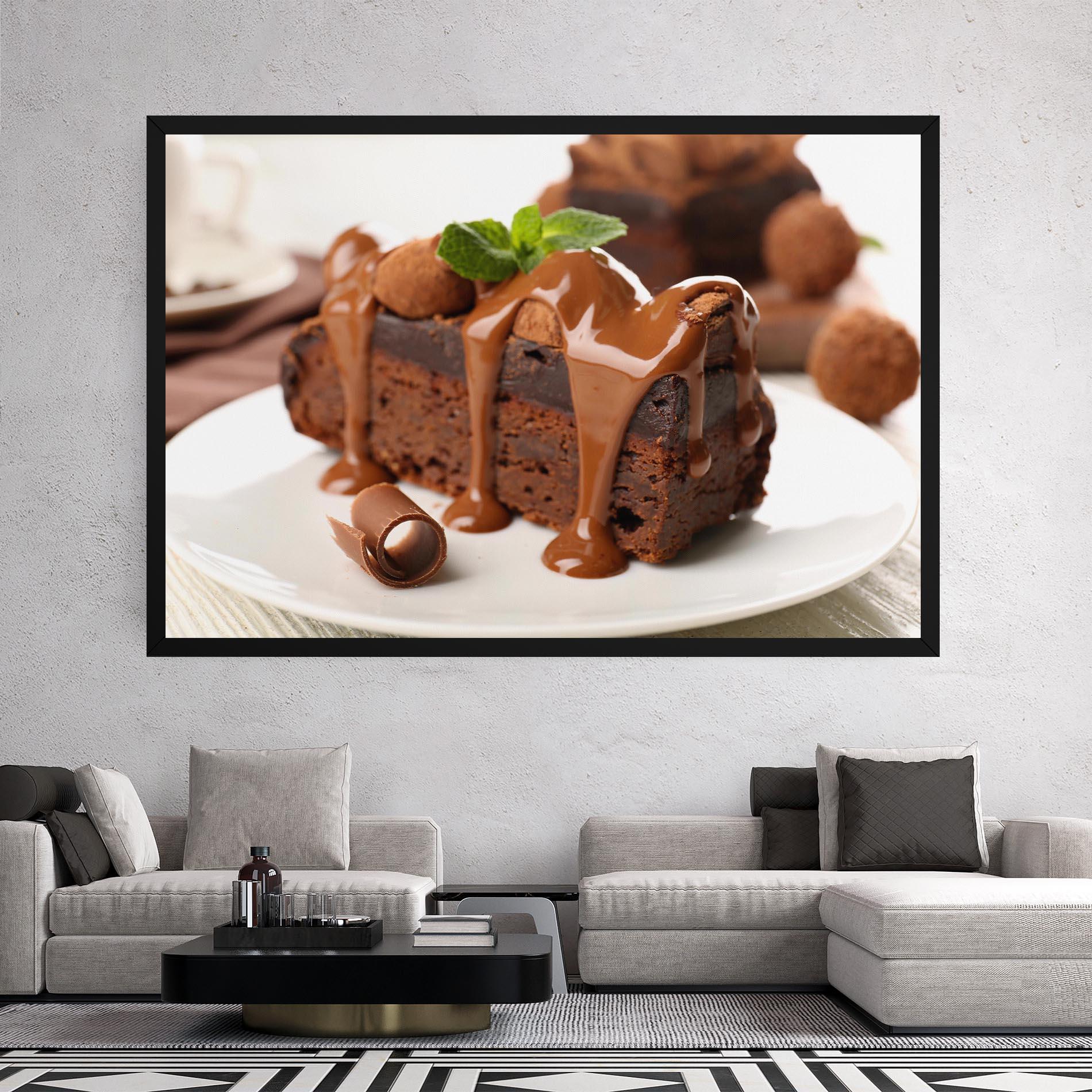 Tablou Canvas Mint Chocolate Cake mockup 2