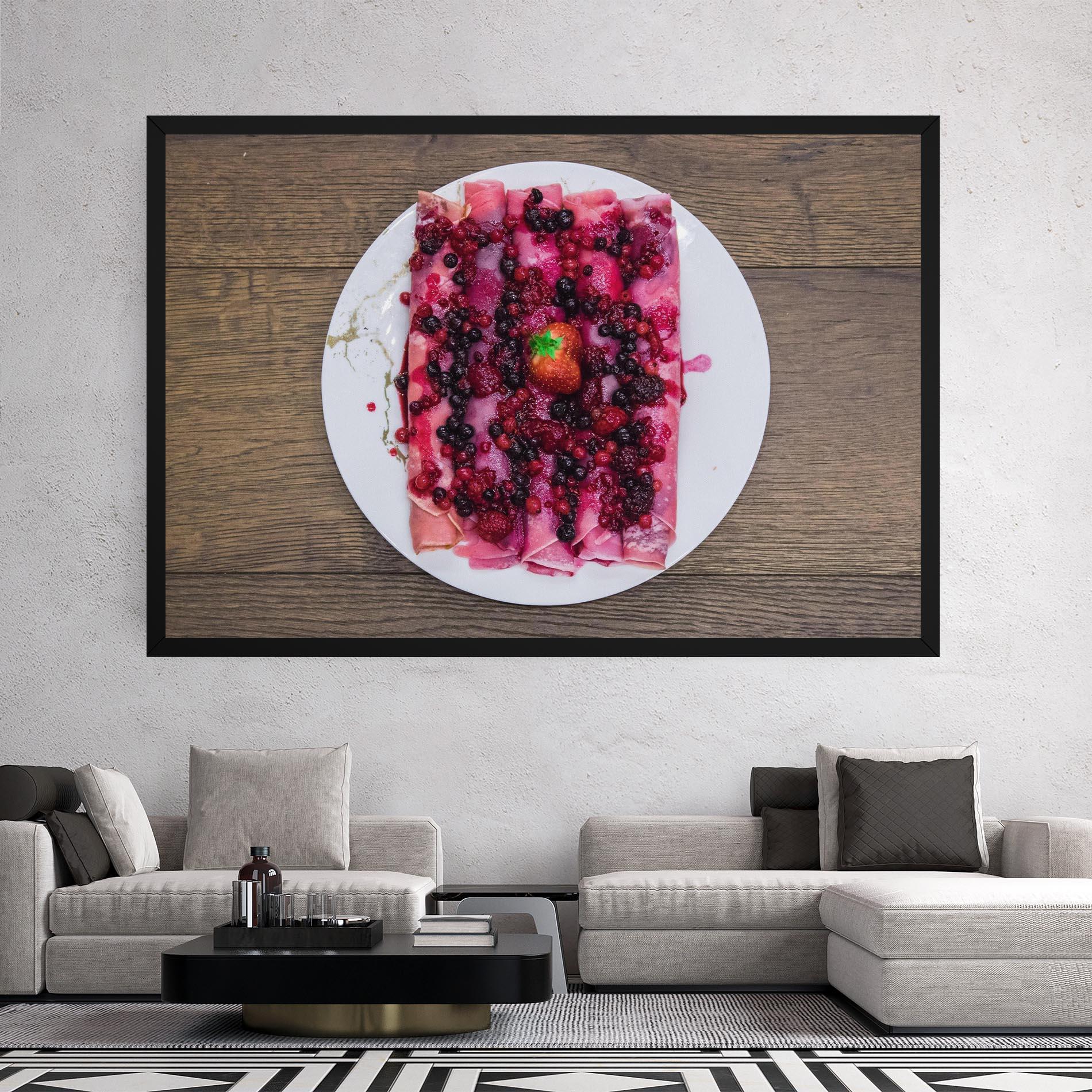 Tablou Canvas Strawberry Pancakes mockup 2