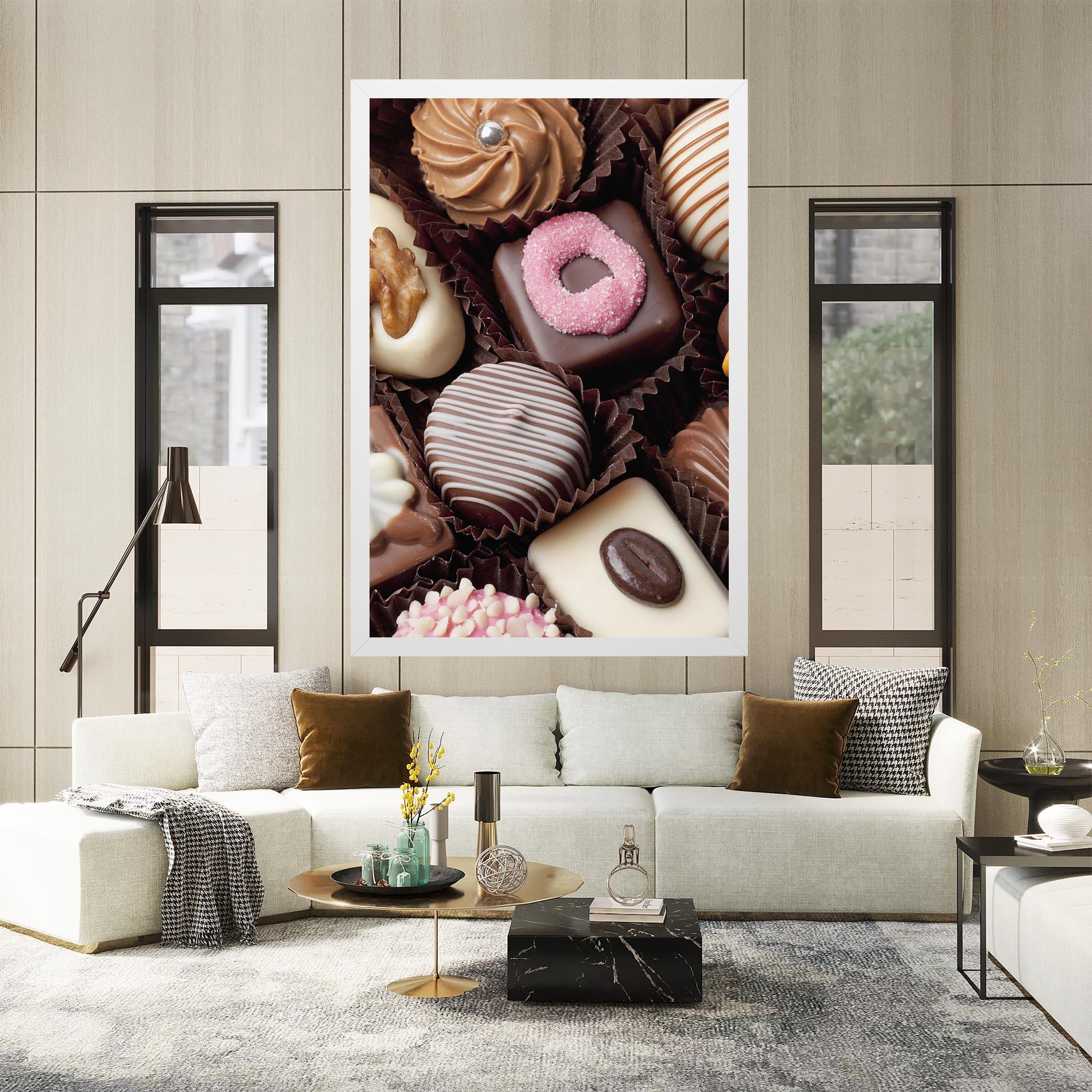 Tablou Canvas Chocolate Bonbons mockup 2