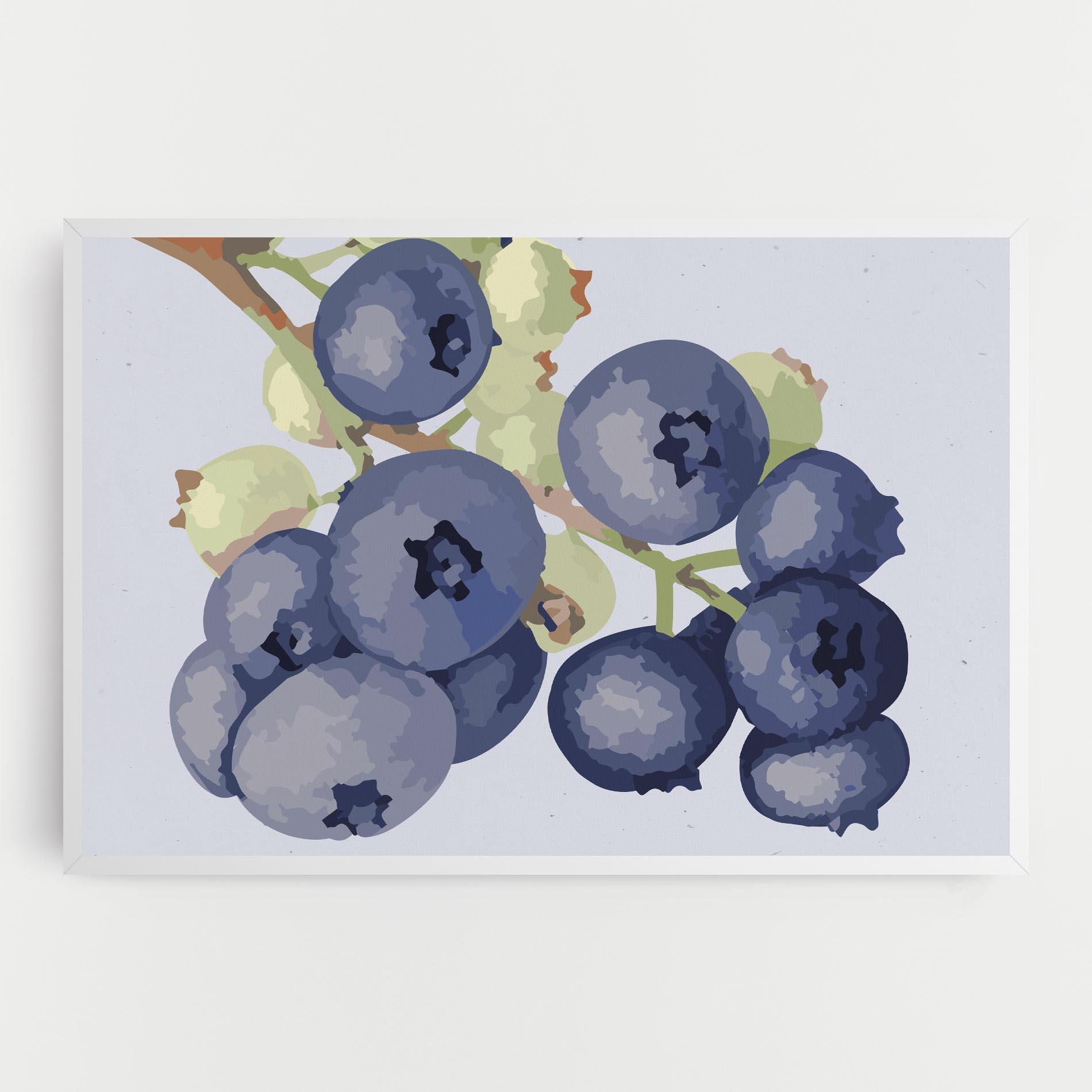 Tablou Canvas Blueberries Art mockup 0