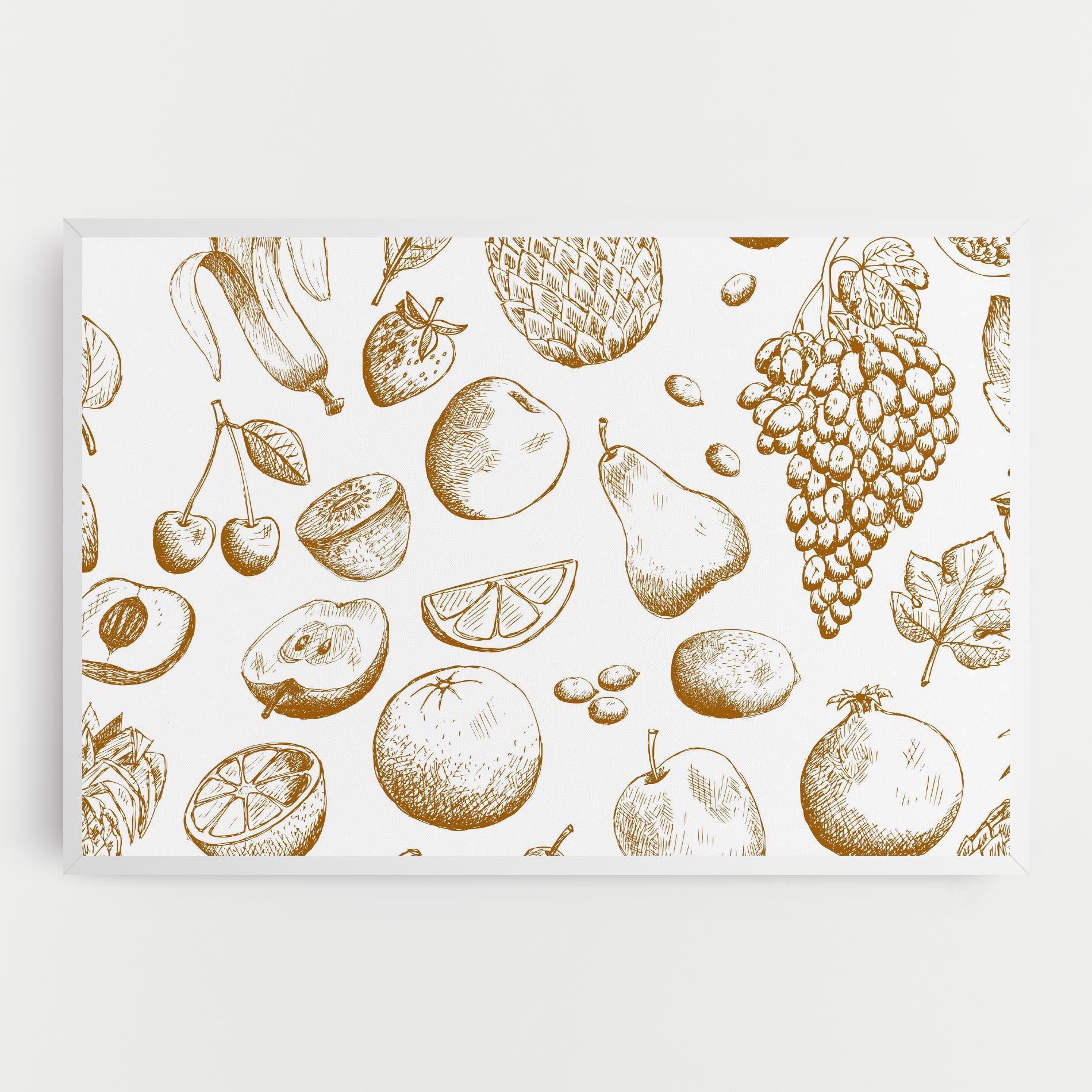 Tablou Canvas Floating Fruits mockup 0
