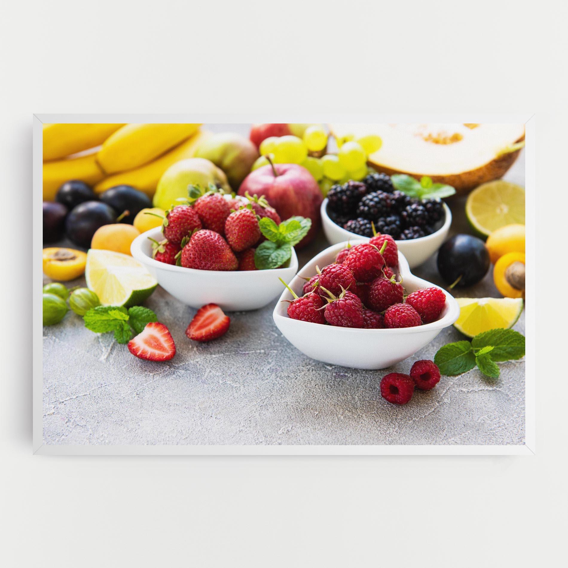 Tablou Canvas Heart Fresh Fruits mockup 0