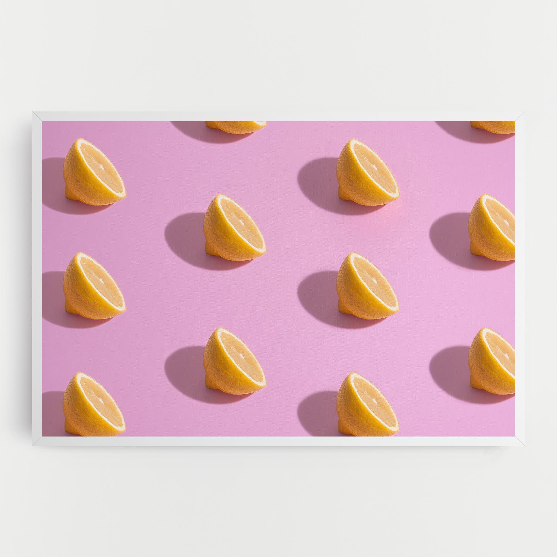 Tablou Canvas Lemon Pattern mockup 0