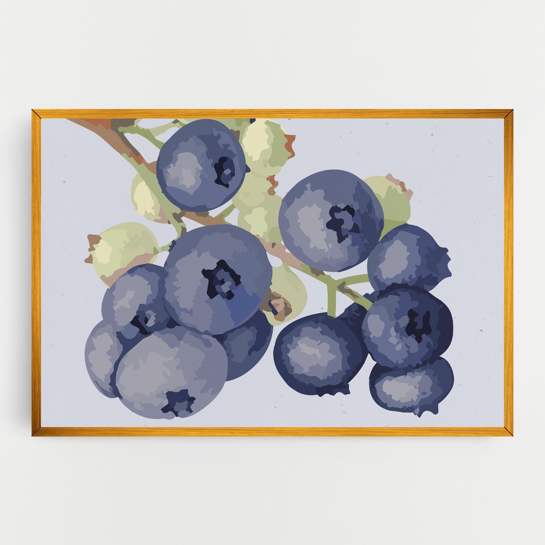 Tablou Canvas Blueberries Art mockup 0
