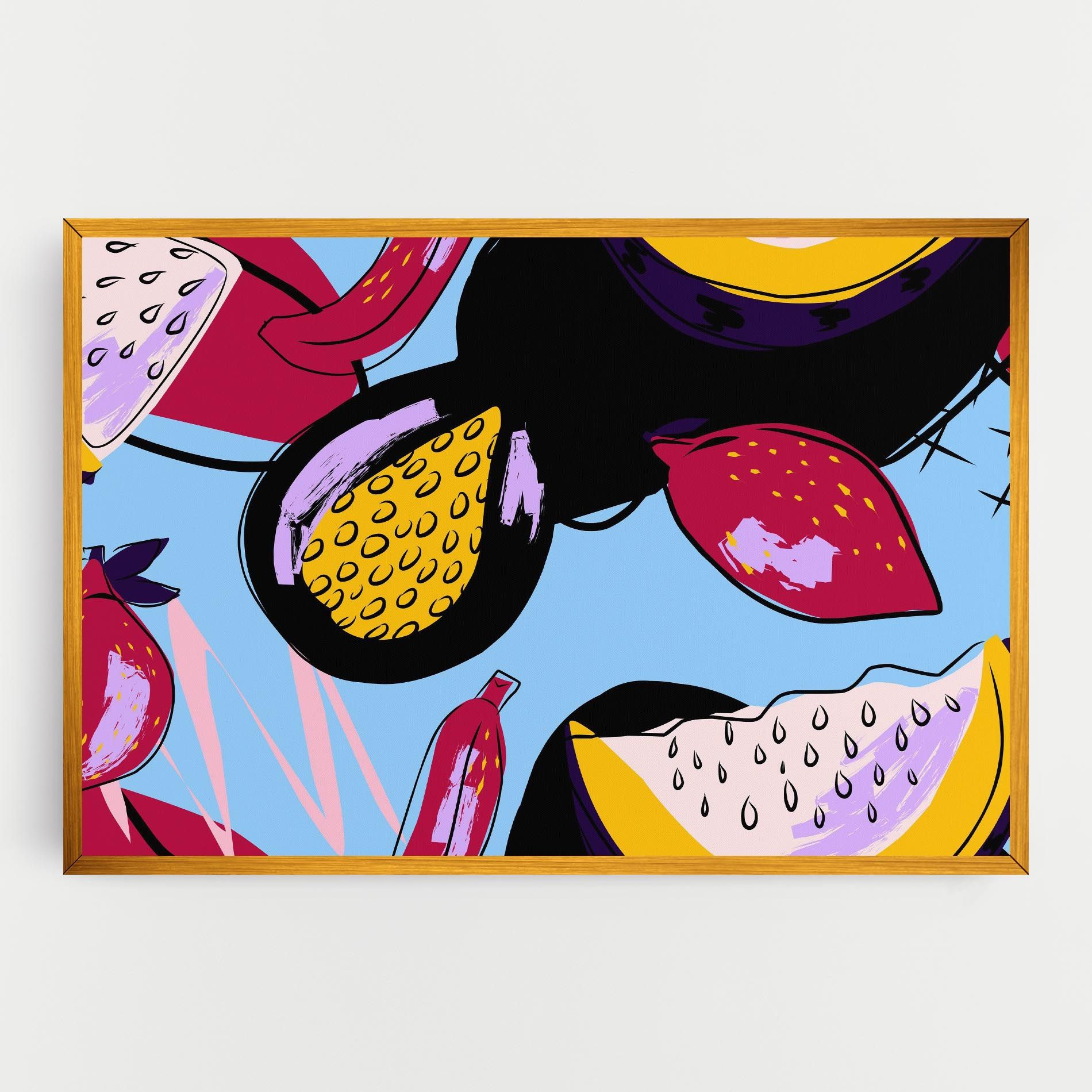 Colorful Fruits mockup 0