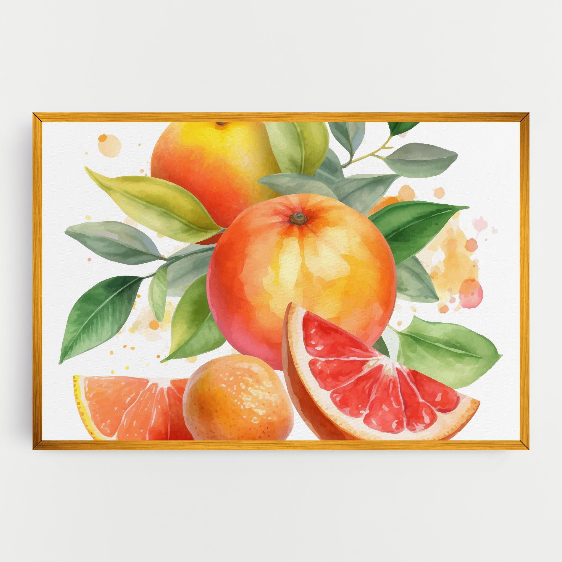 Tablou Canvas Grapefruit Art mockup 0