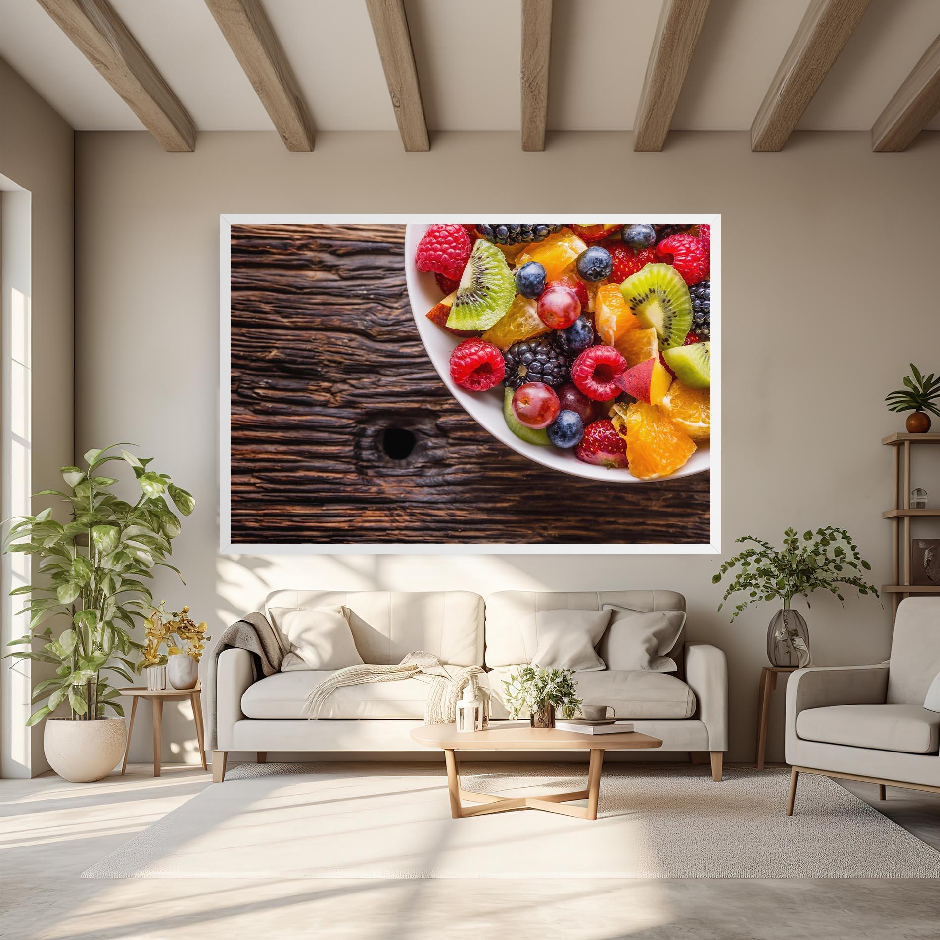 Tablou Canvas Fresh Fruit Salad mockup 6