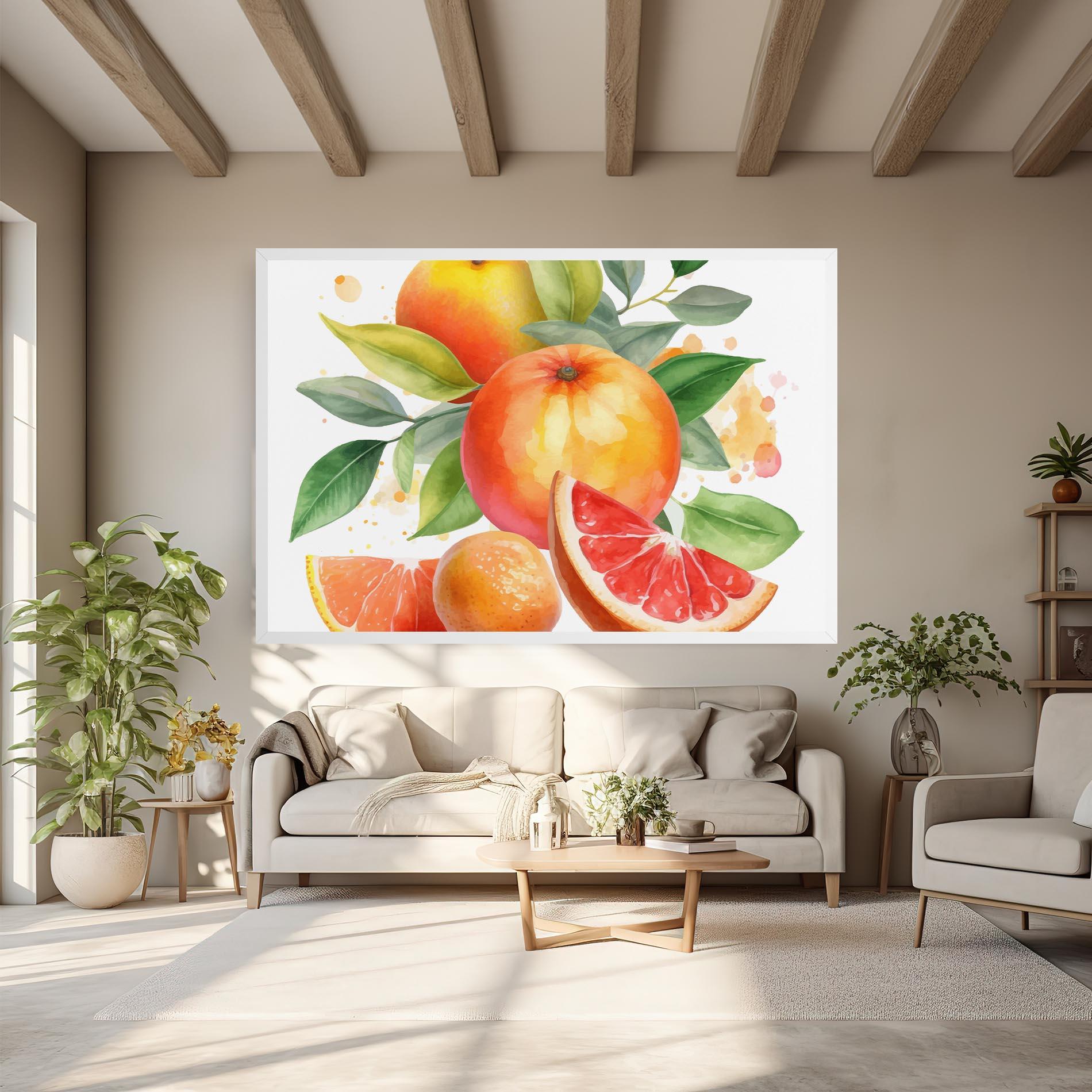 Tablou Canvas Grapefruit Art mockup 6